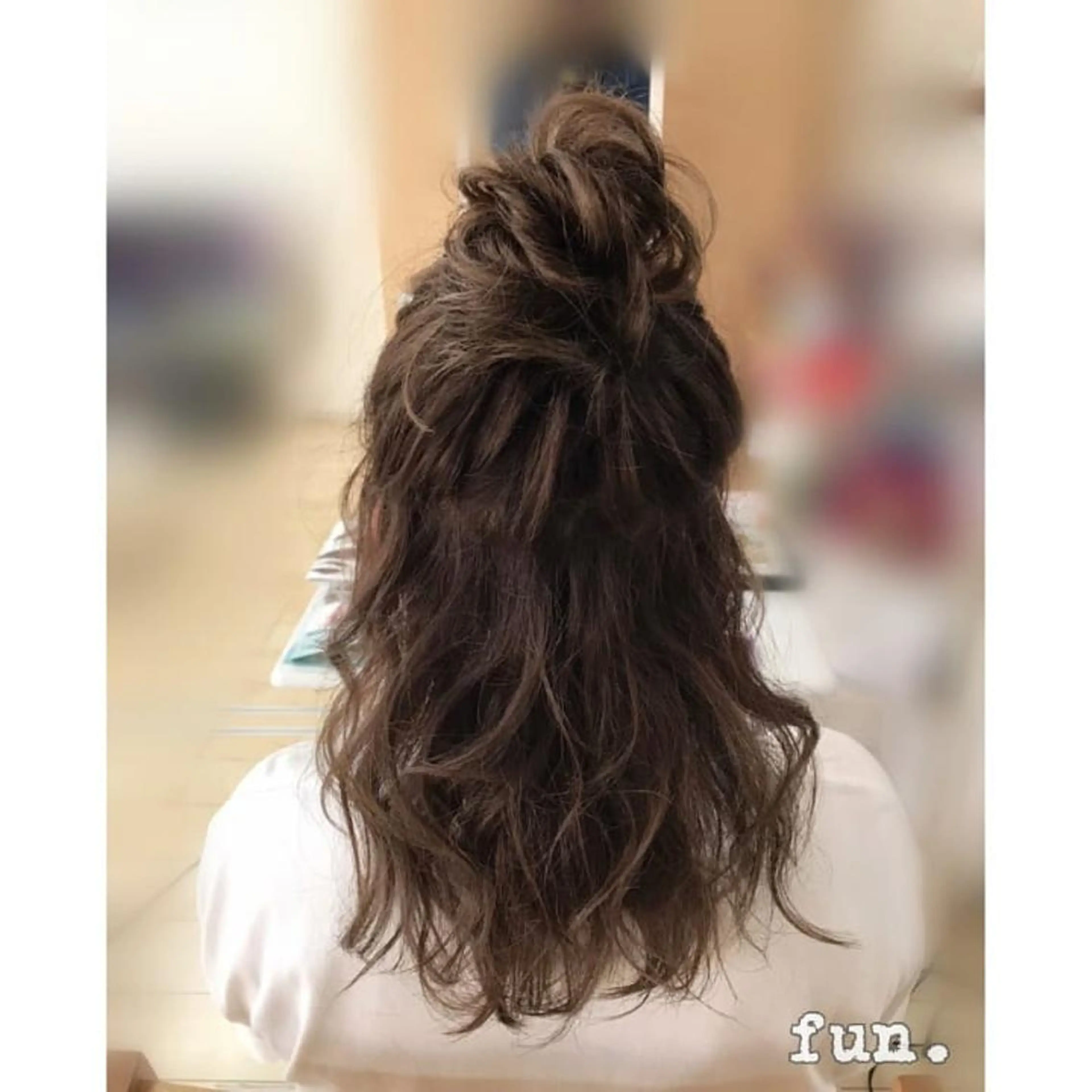 ヘアアレンジ セミロング fun./ヘアセット /エクステ/着付のヘアスタイル