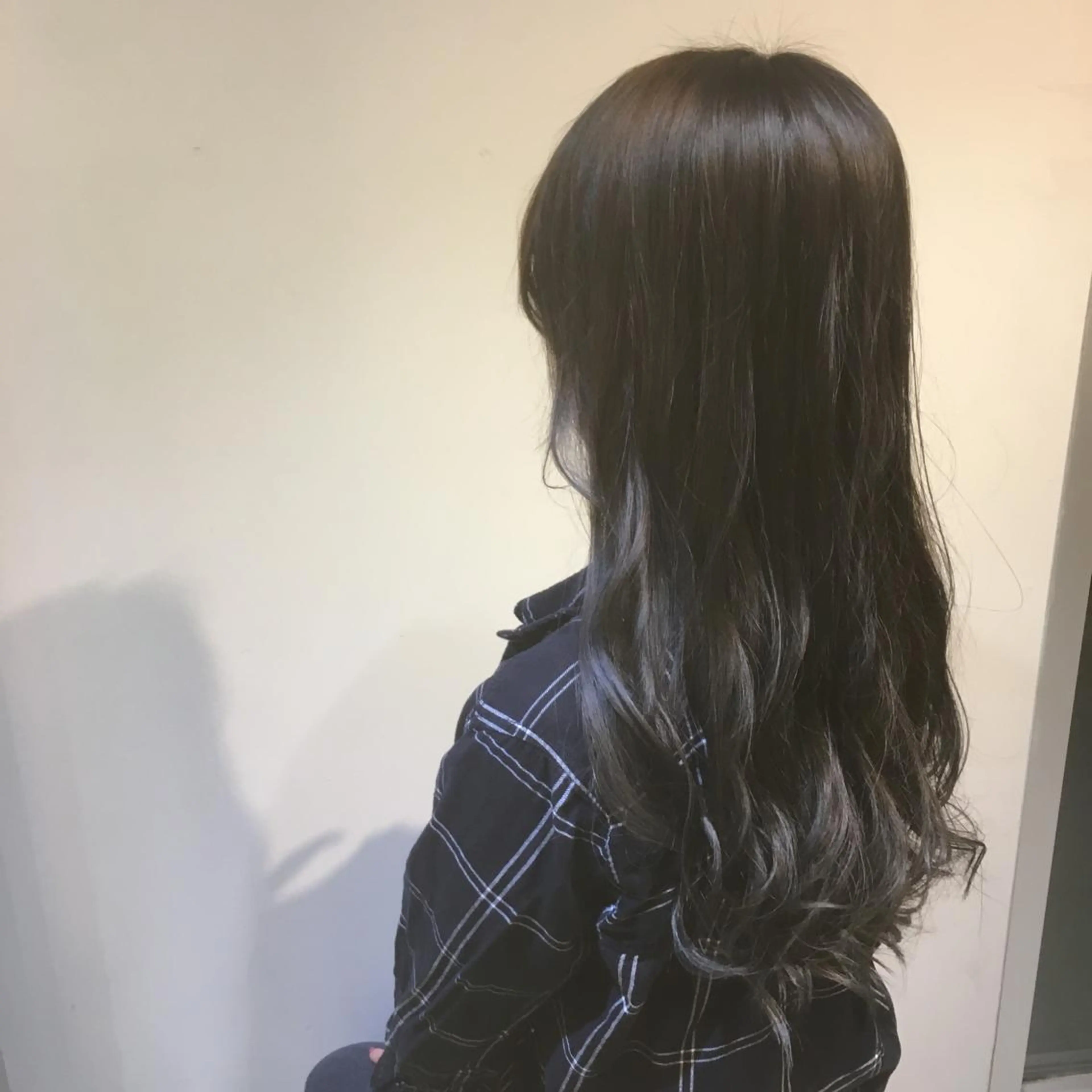 ロング カラー アッシュ ブルーカラー ブルーアッシュ しのはら まどかのヘアスタイル