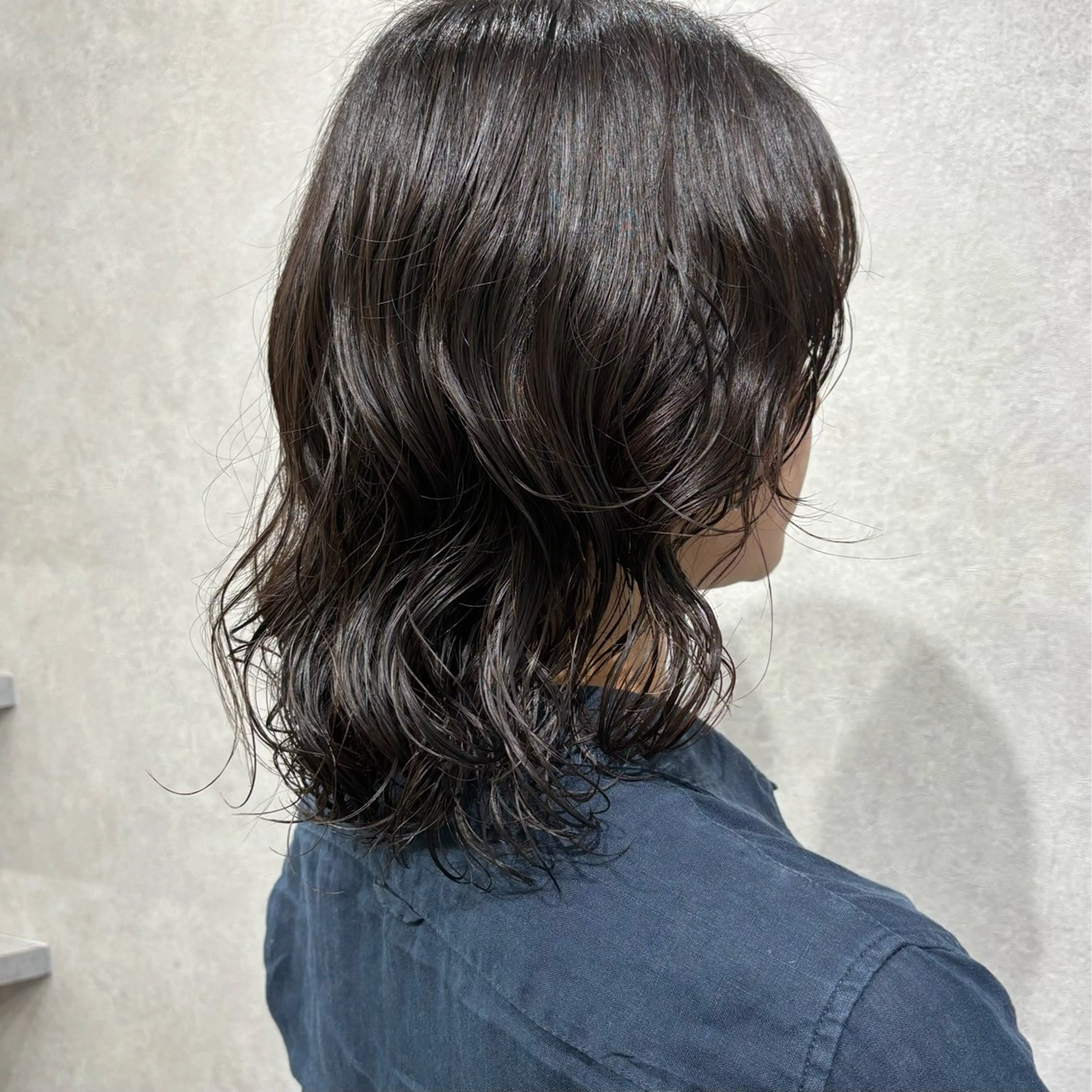 ミディアム パーマ 髪質改善ストレート /暖色カラー🎀🪞のヘアスタイル