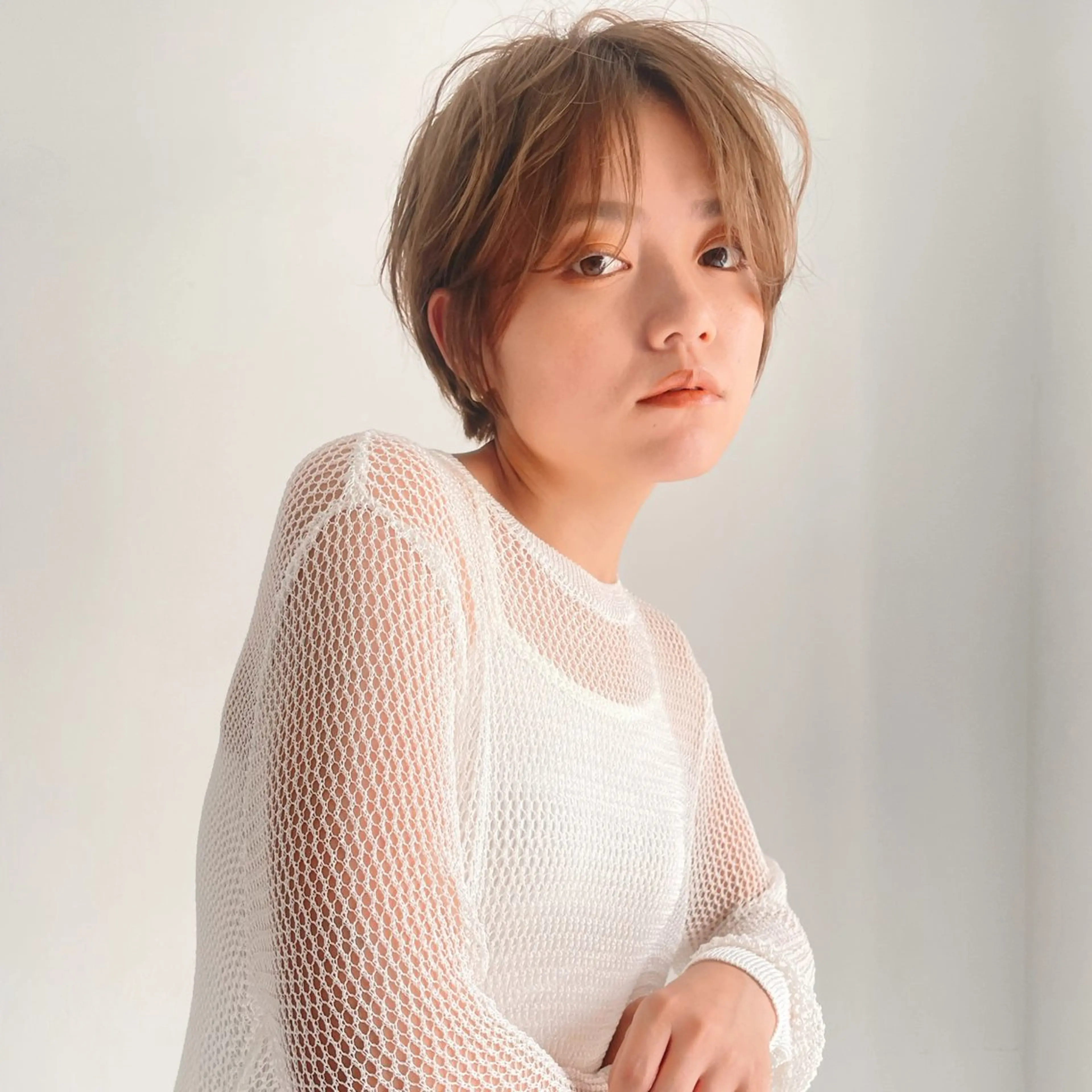 ショート カット ヘアカラー トリートメント 🎗️comoda 神戸三宮 髪質改善のヘアスタイル