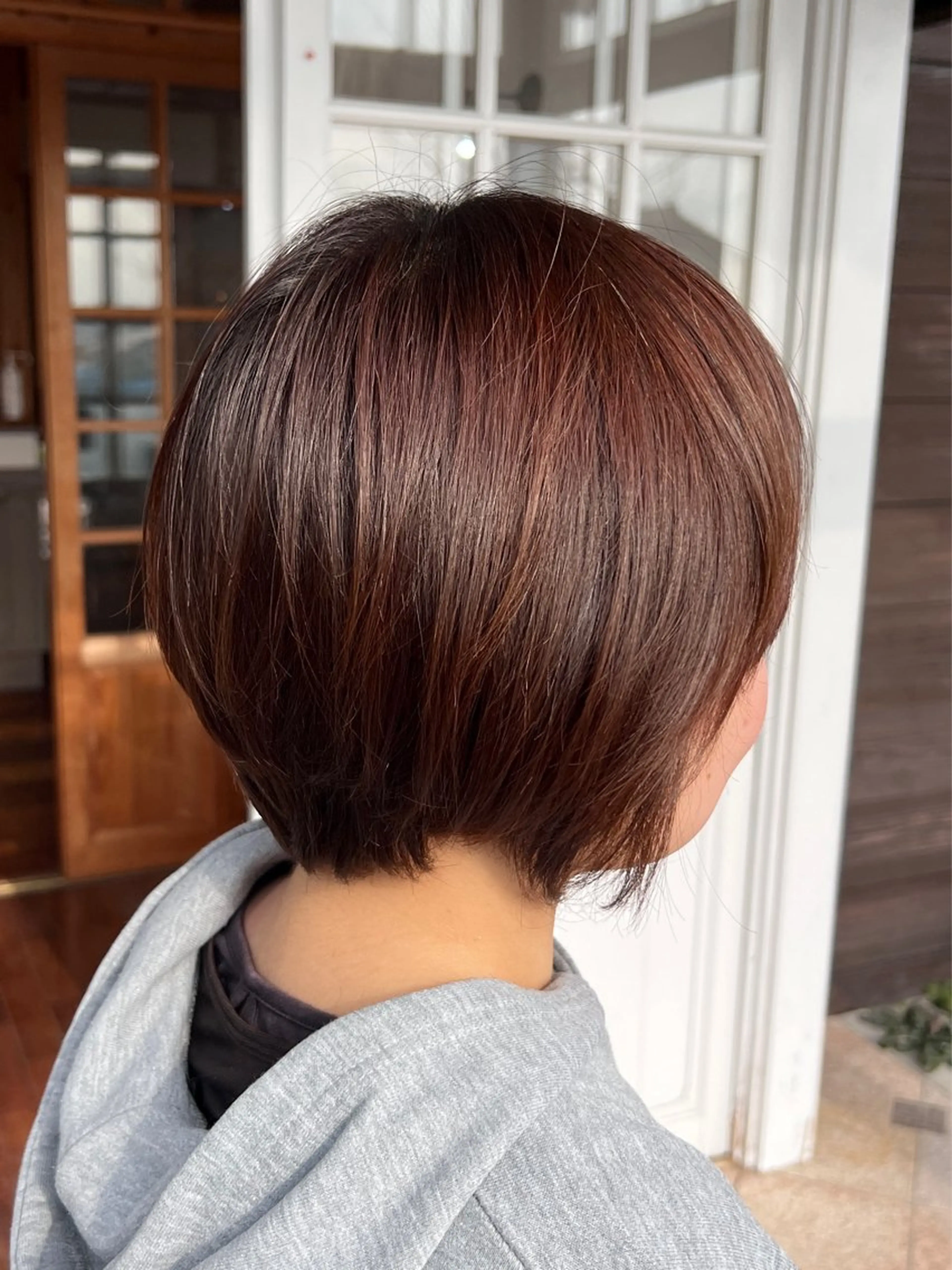 ショート ショートボブ ボブ ショートヘア 佐藤 翔空【艶 カラー/縮毛矯正】のヘアスタイル