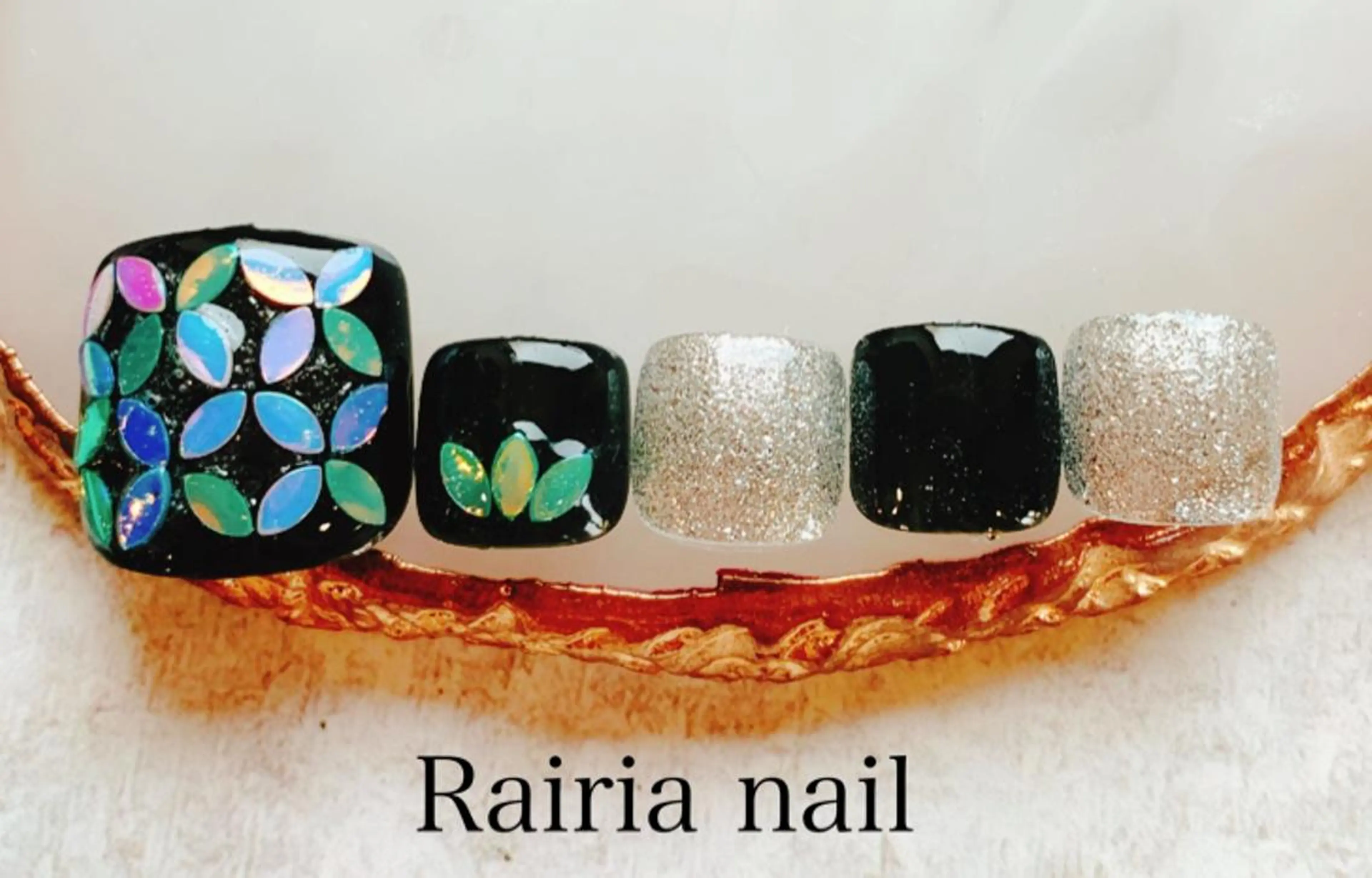 ネイル アートネイル フットネイル ジェルネイル パラジェル Rairia nail本八幡店のネイルデザイン