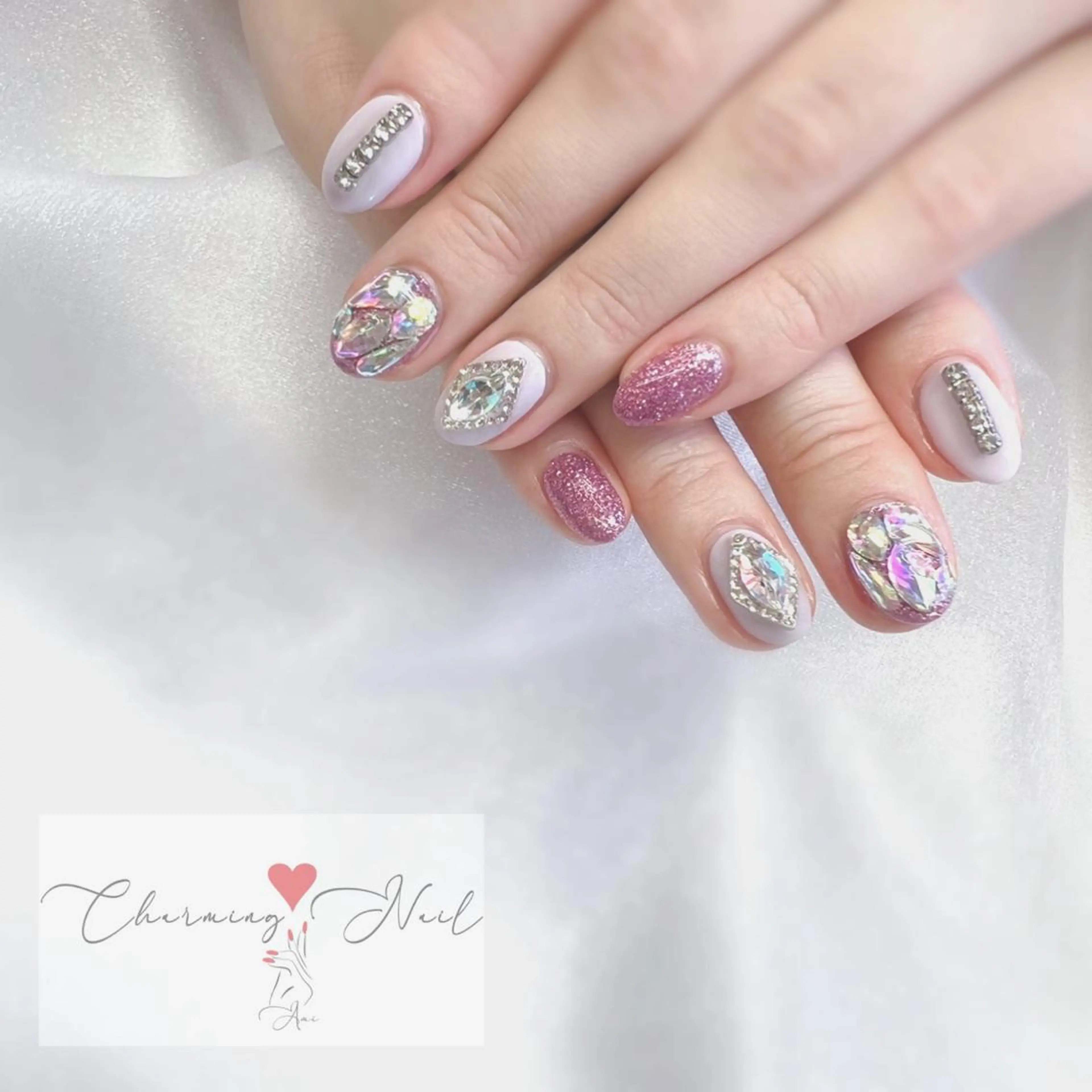 ネイル アートネイル ジェルネイル キラキラネイル 韓国ネイル 持ち込み Charming❤️Nail所属・Nailist Amiのその他イメージ