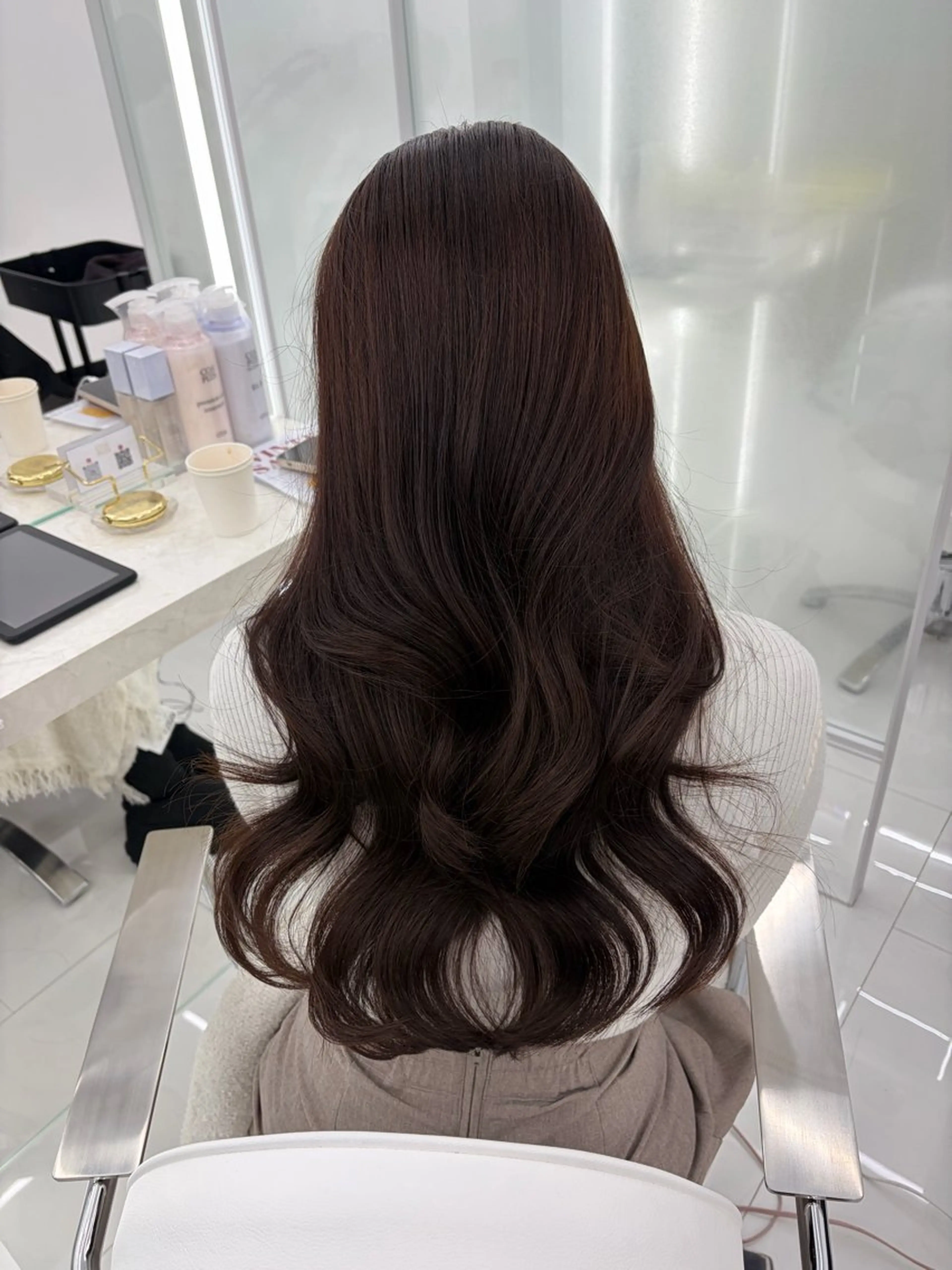 ロング デート トリートメント ヘアセット COAPLUS所属・韓国/レイヤー/ 前髪/Asamiのヘアスタイル