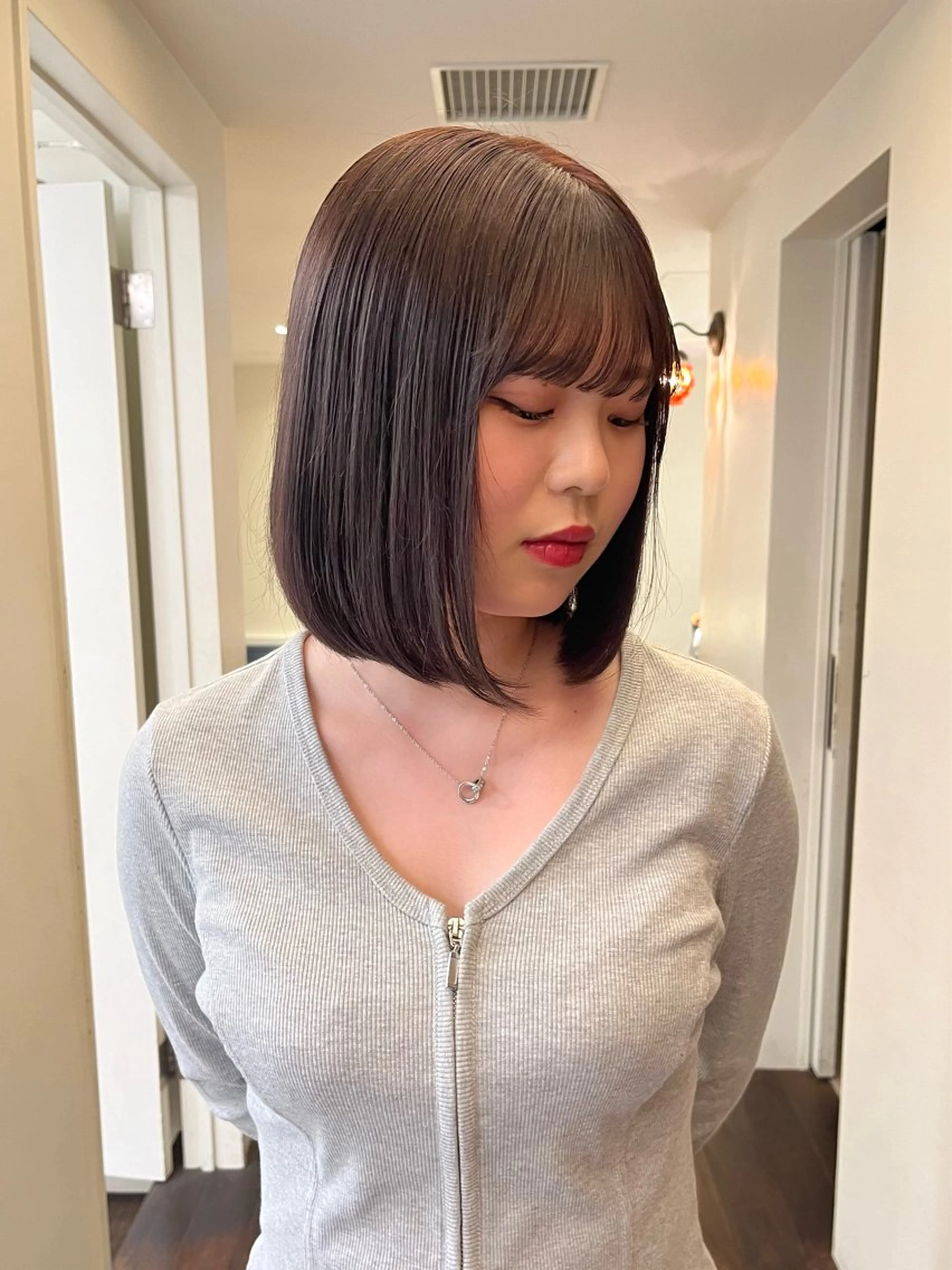 ミディアム カラー ベージュカラー ブラウンカラー ブラウンベージュ ヘアカラー トリートメント るな/暖色、 ベージュカラー🎀のヘアスタイル