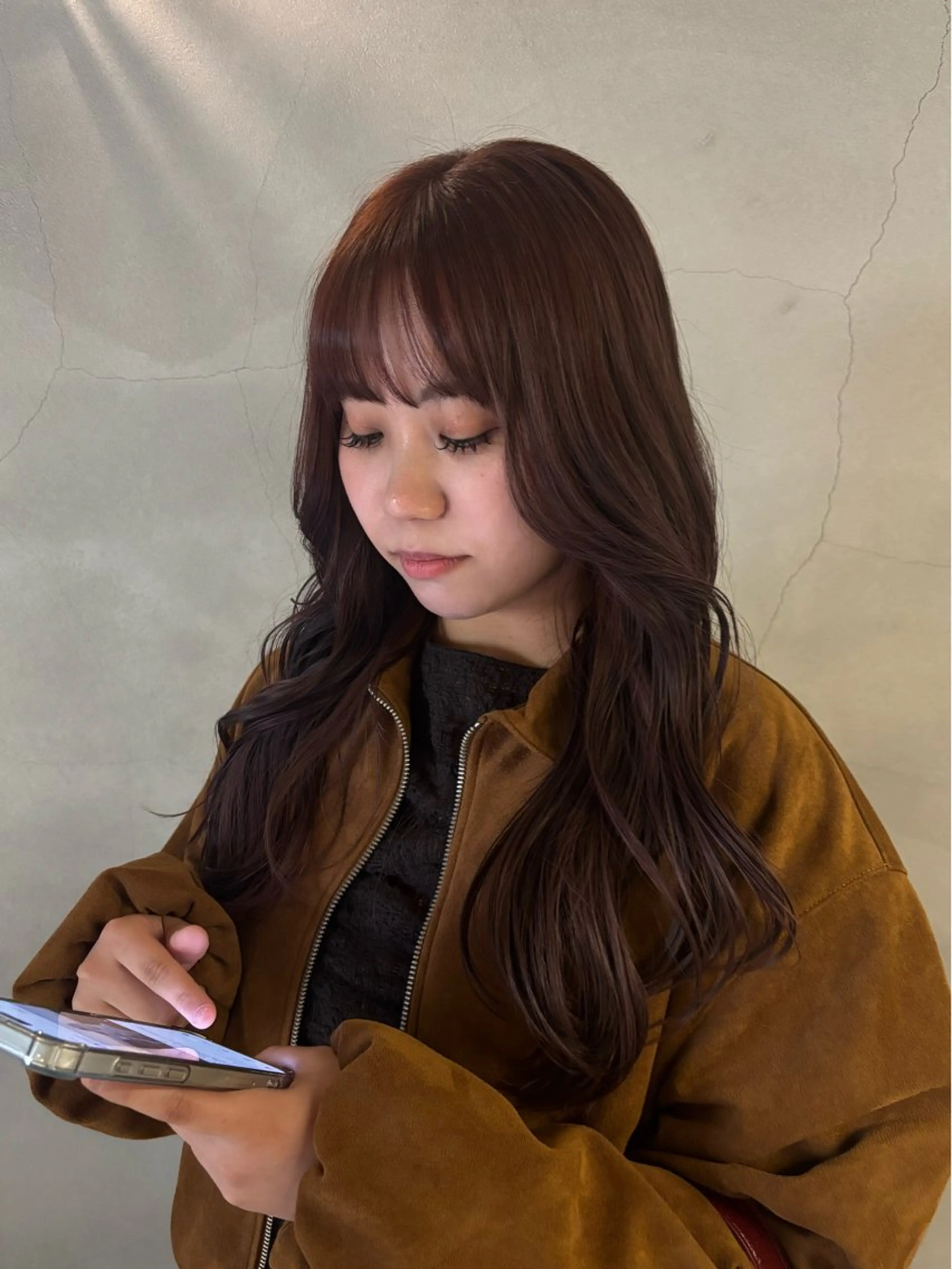 ロング 加古 遥のヘアスタイル