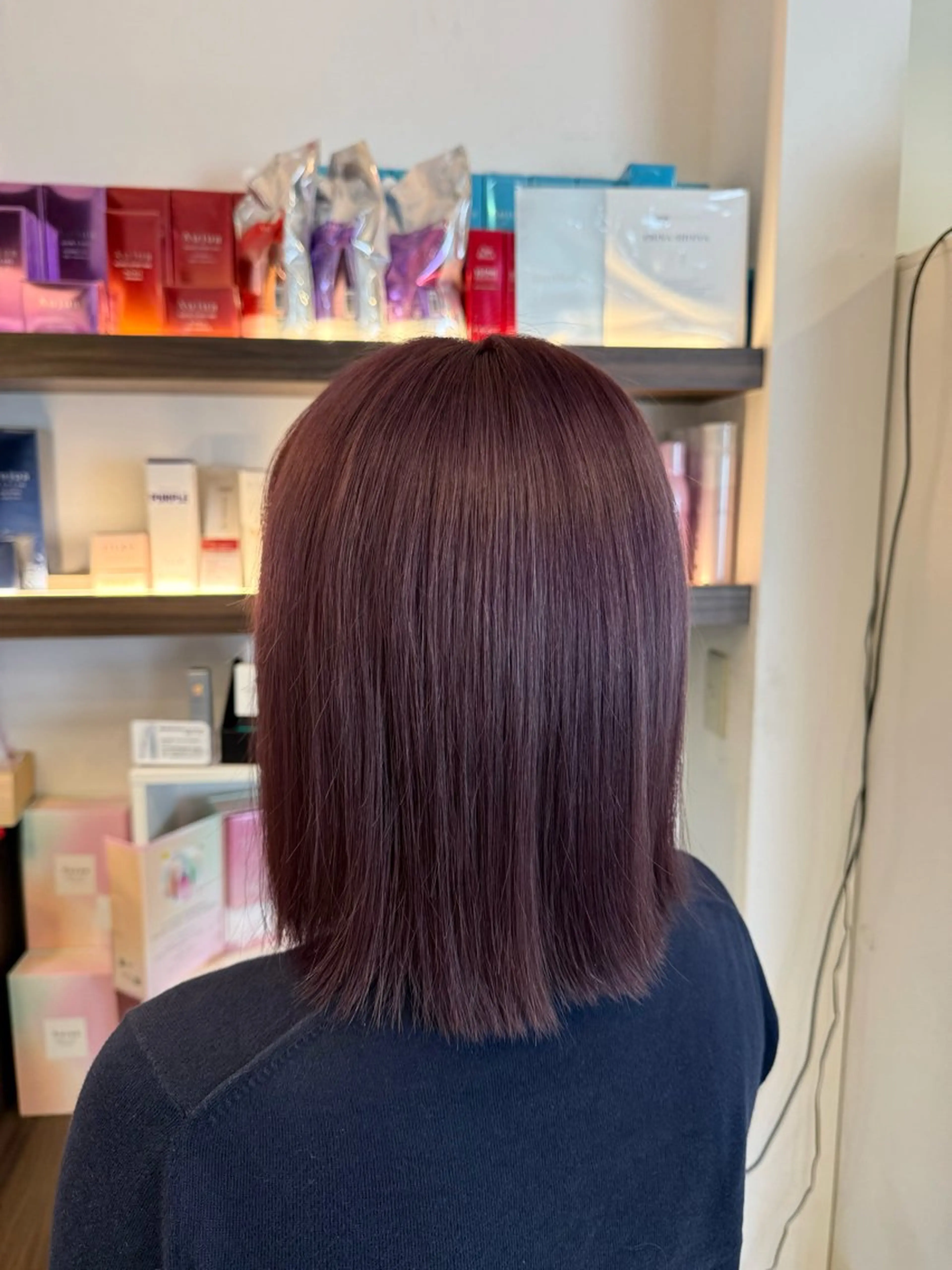 カラー ラベンダーカラー ピンクカラー ピンクラベンダー Grandoll Luxe所属・大神 鈴夏のヘアスタイル