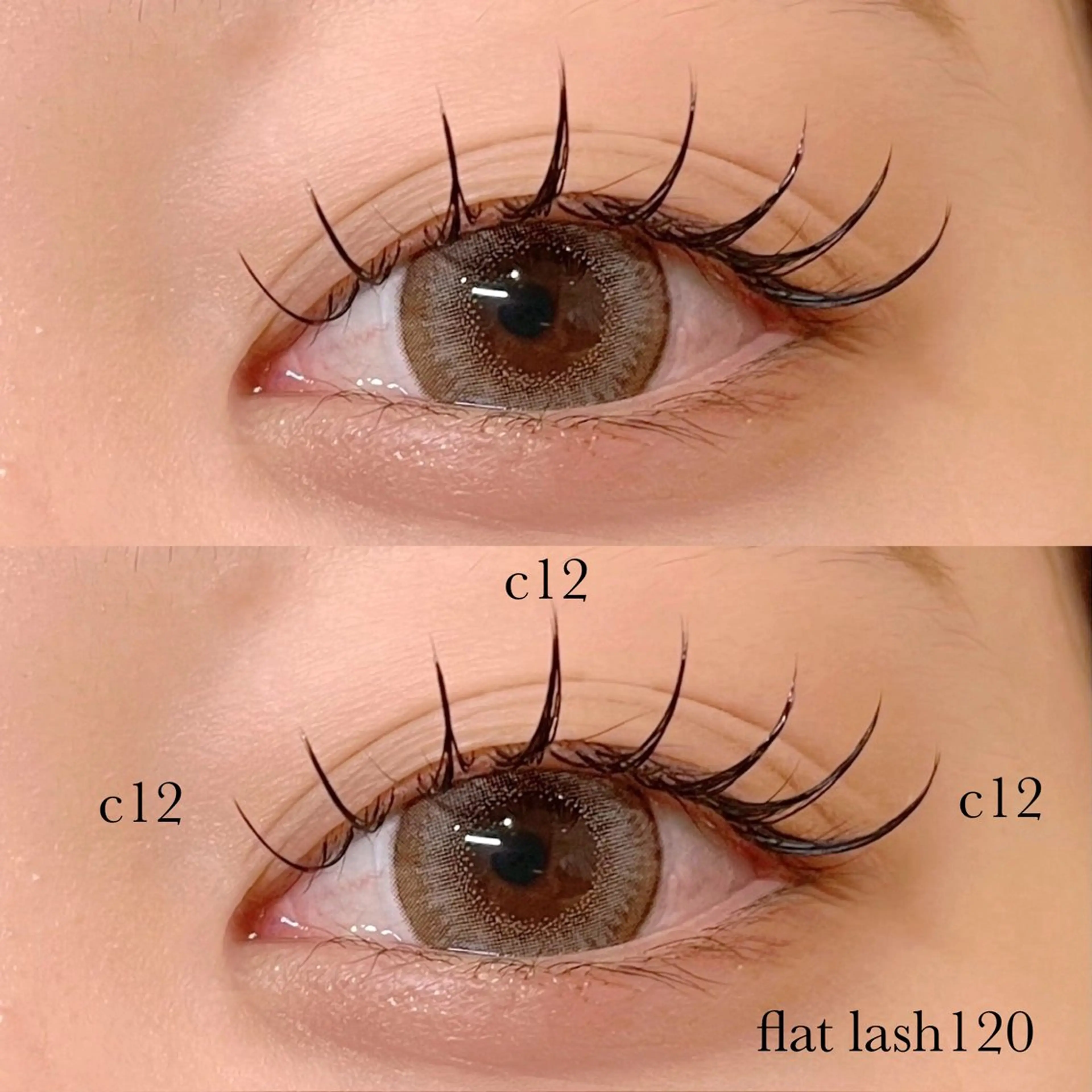 マツエク・マツパ フラットラッシュ ナチュラル マツエク 長尾 桃果 🫧 eyelistのマツエク・マツパデザイン