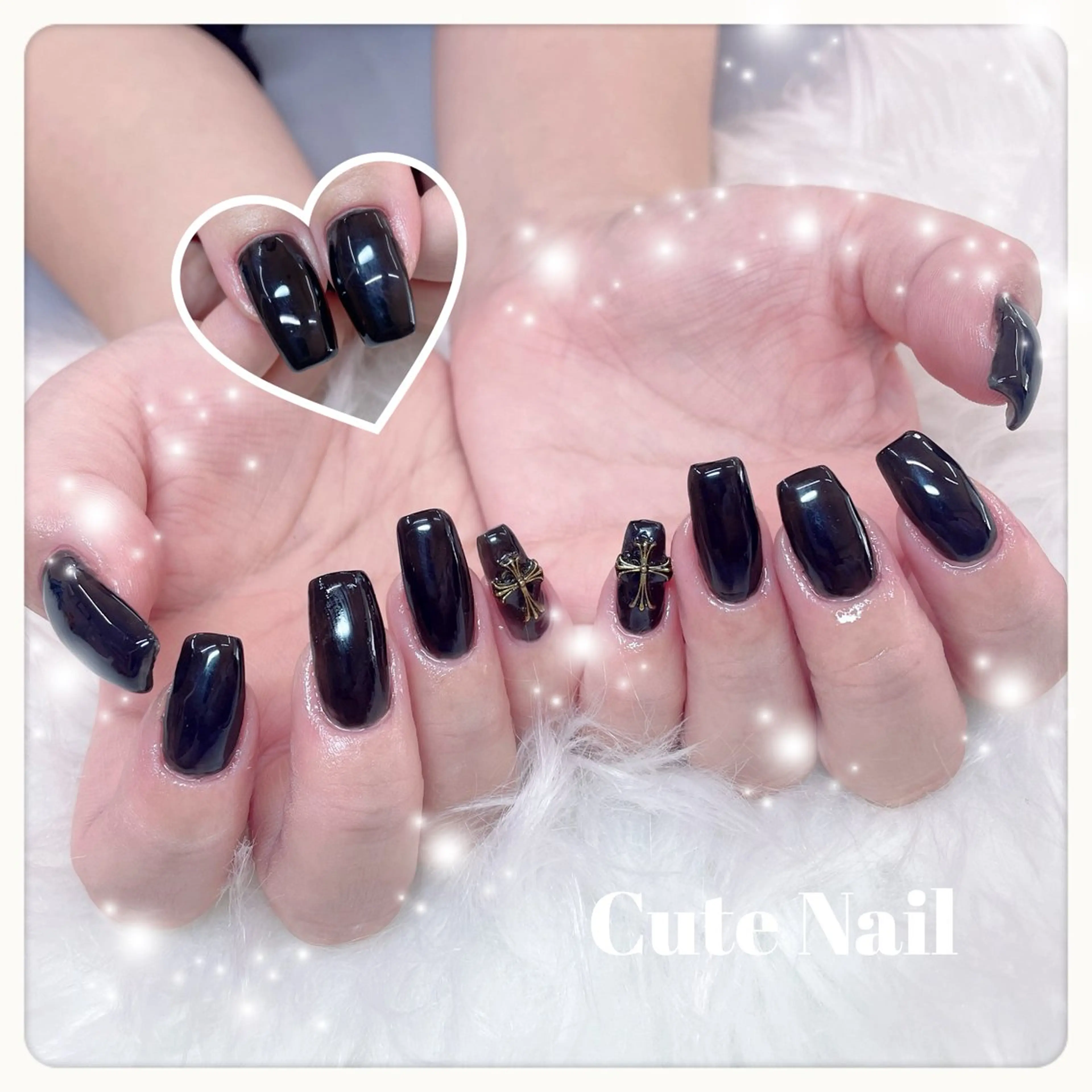 ネイル GO TODAY SHAiRE SALON原宿 Liber所属・️🫧もこ 艶感ネイル🫧のネイルデザイン