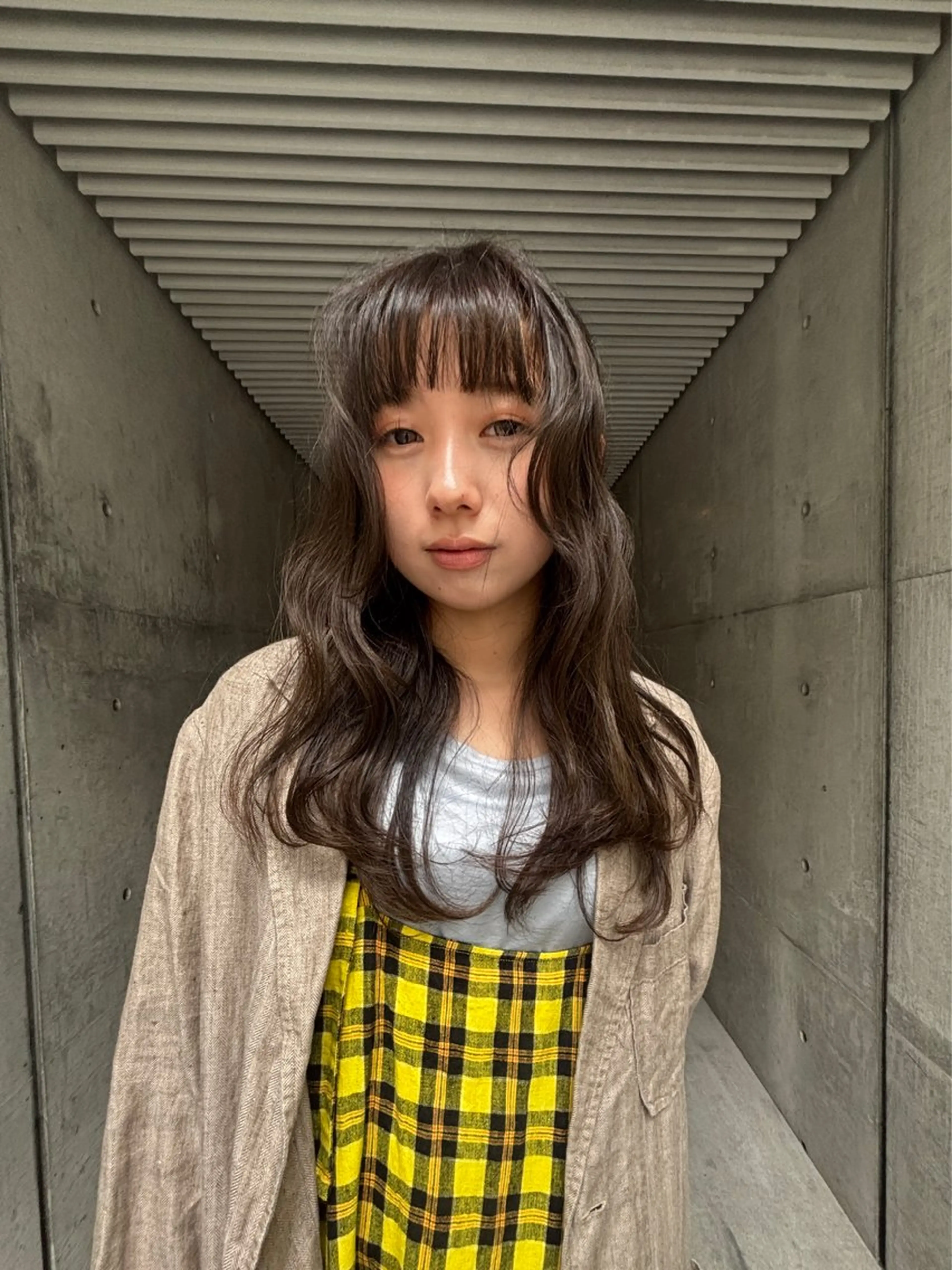 セミロング カット ヘアカラー musiiik saya/今泉のヘアスタイル