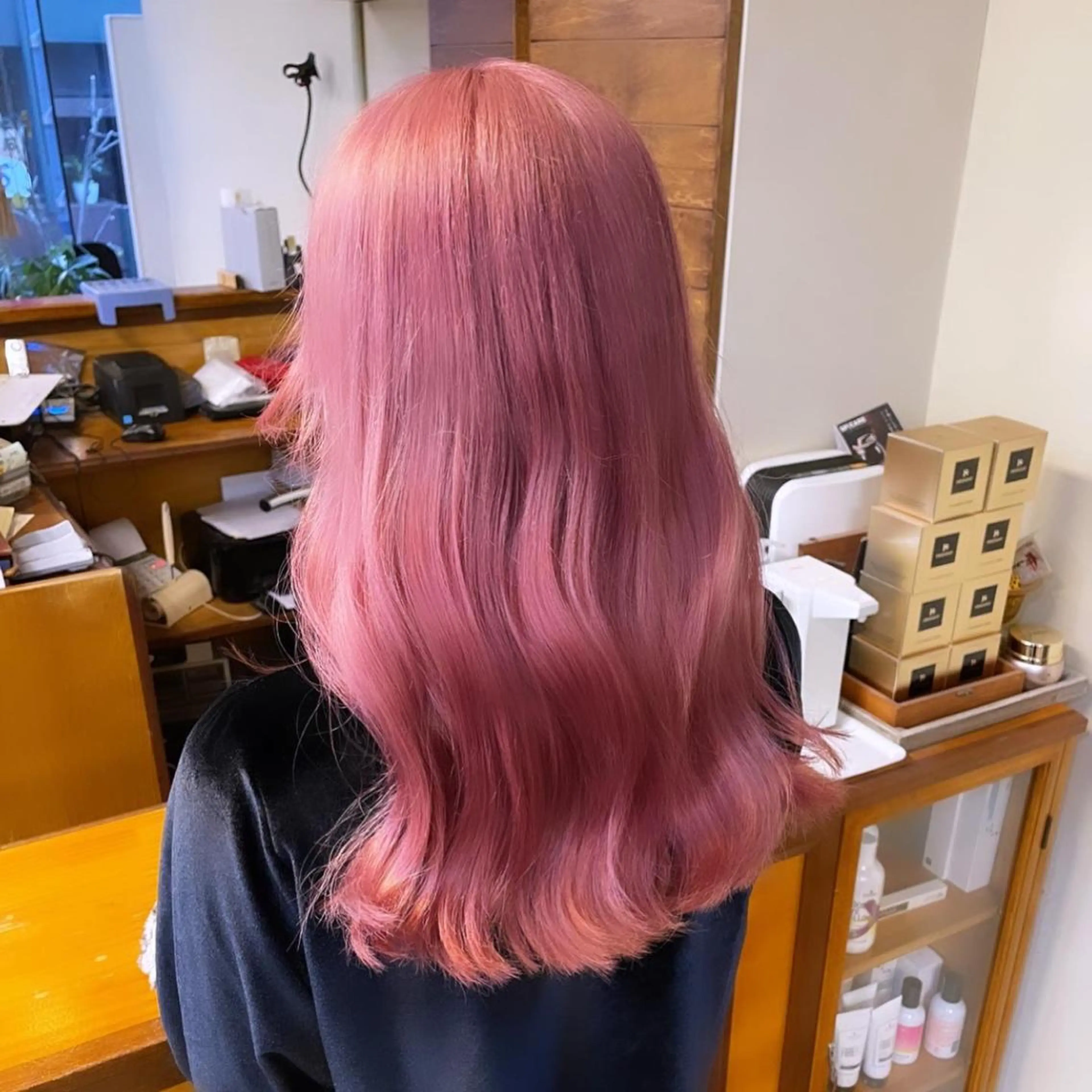 ロング カラー ベージュカラー オレンジ ピンクカラー パープルカラー イエローカラー asumi/栄/ハイ トーン/ブリーチ/のヘアスタイル