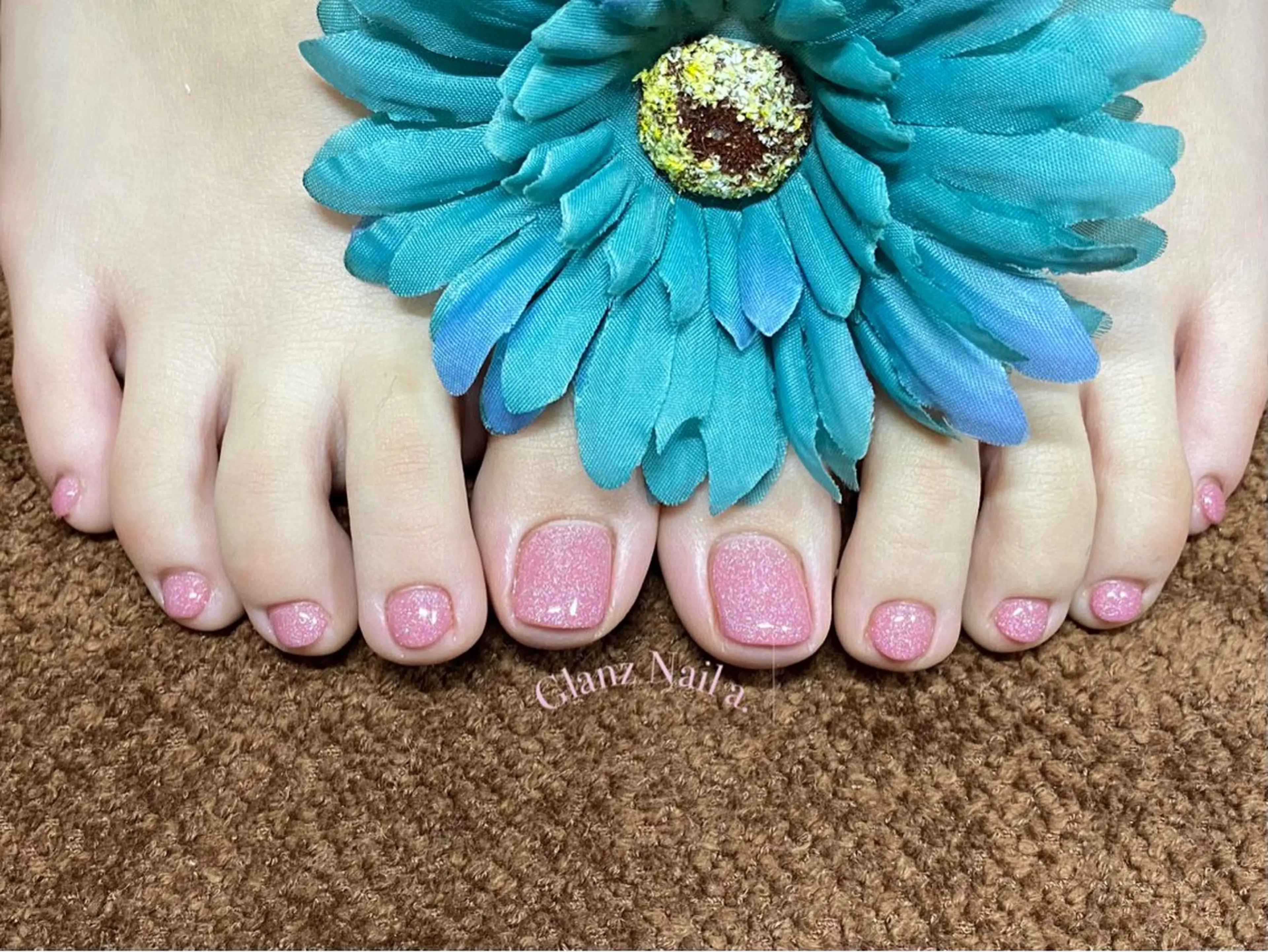 ネイル ジェルネイル ラメ(グリッター) ワンカラーネイル Glanz  Nail aのネイルデザイン