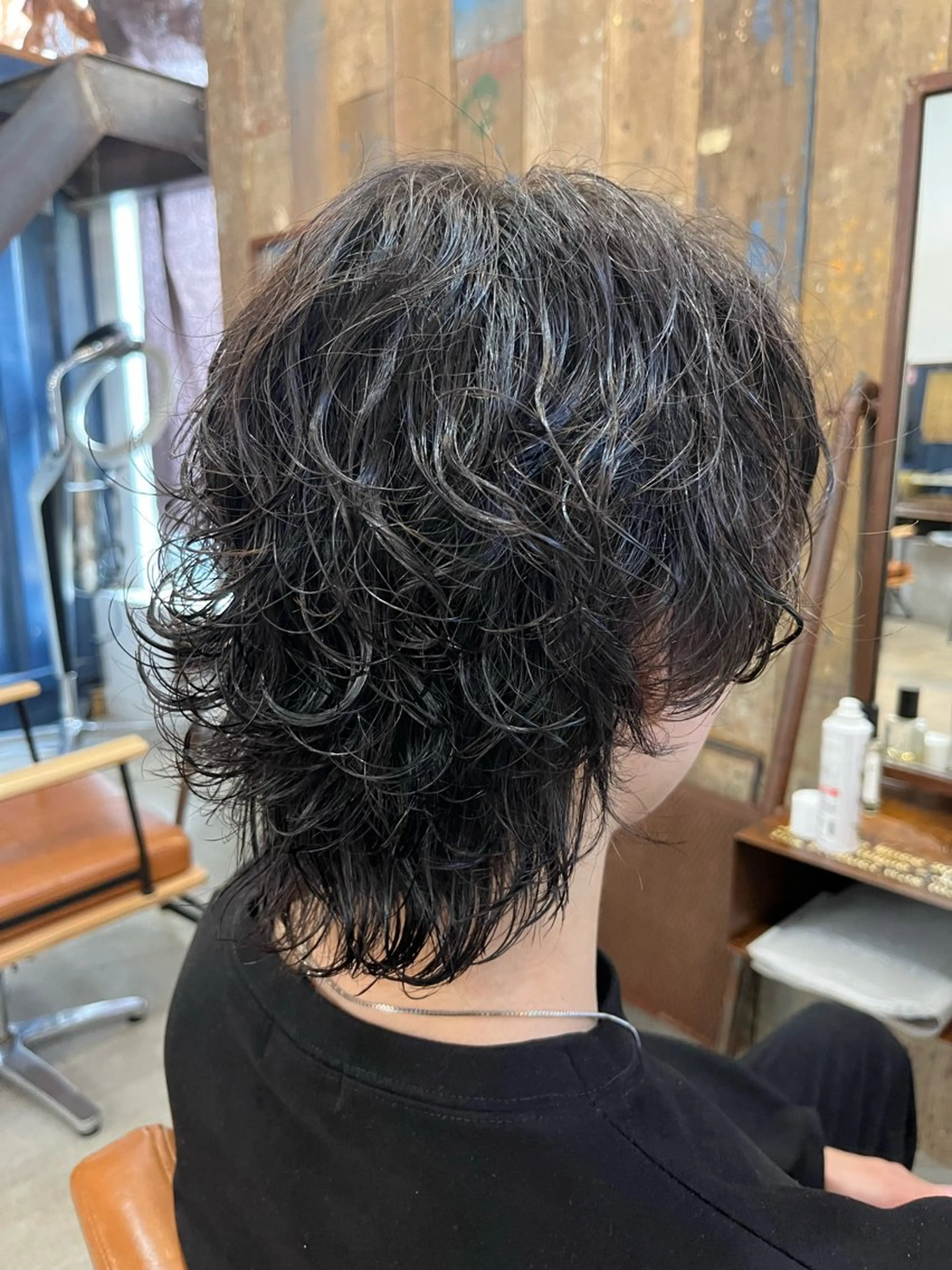 パーマ メンズ 加納 麻雄のヘアスタイル