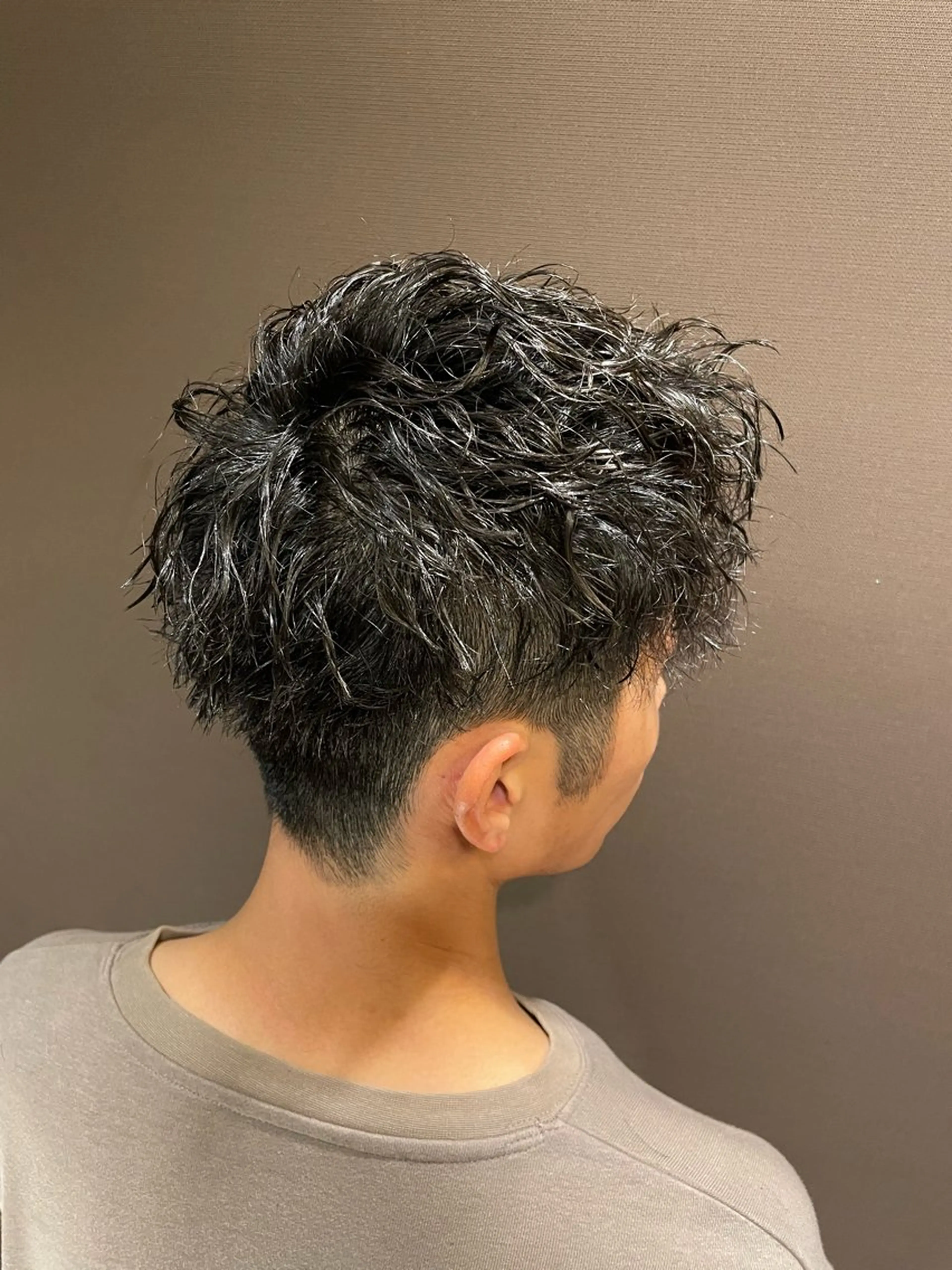 ショート パーマ ヘアアレンジ barber shopのヘアスタイル