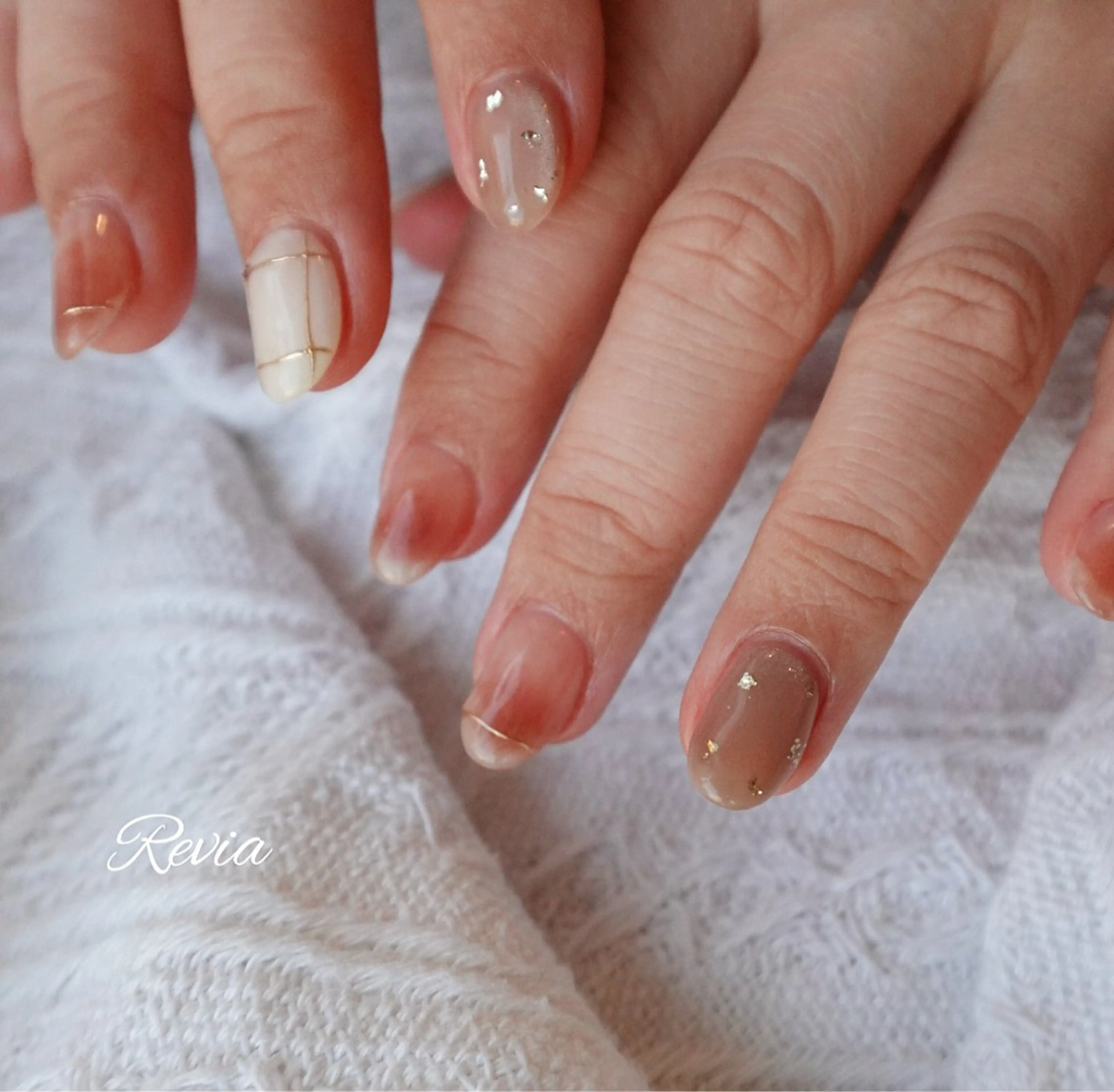 ネイル ハンドネイル revia所属・ERI Nailistのネイルデザイン