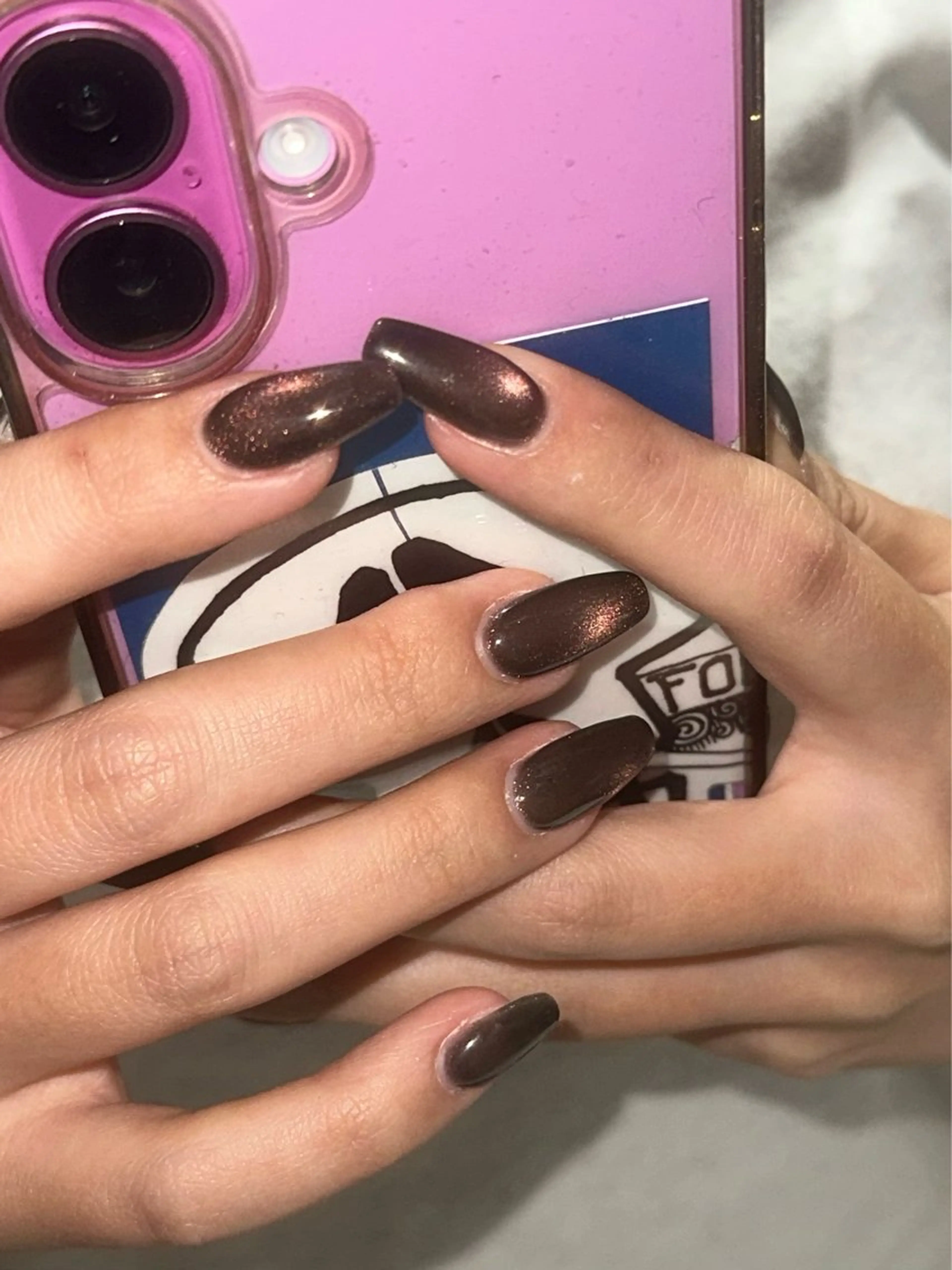 ネイル マグネットネイル 冬ネイル ハンドネイル nail&eye pang hinaのネイルデザイン