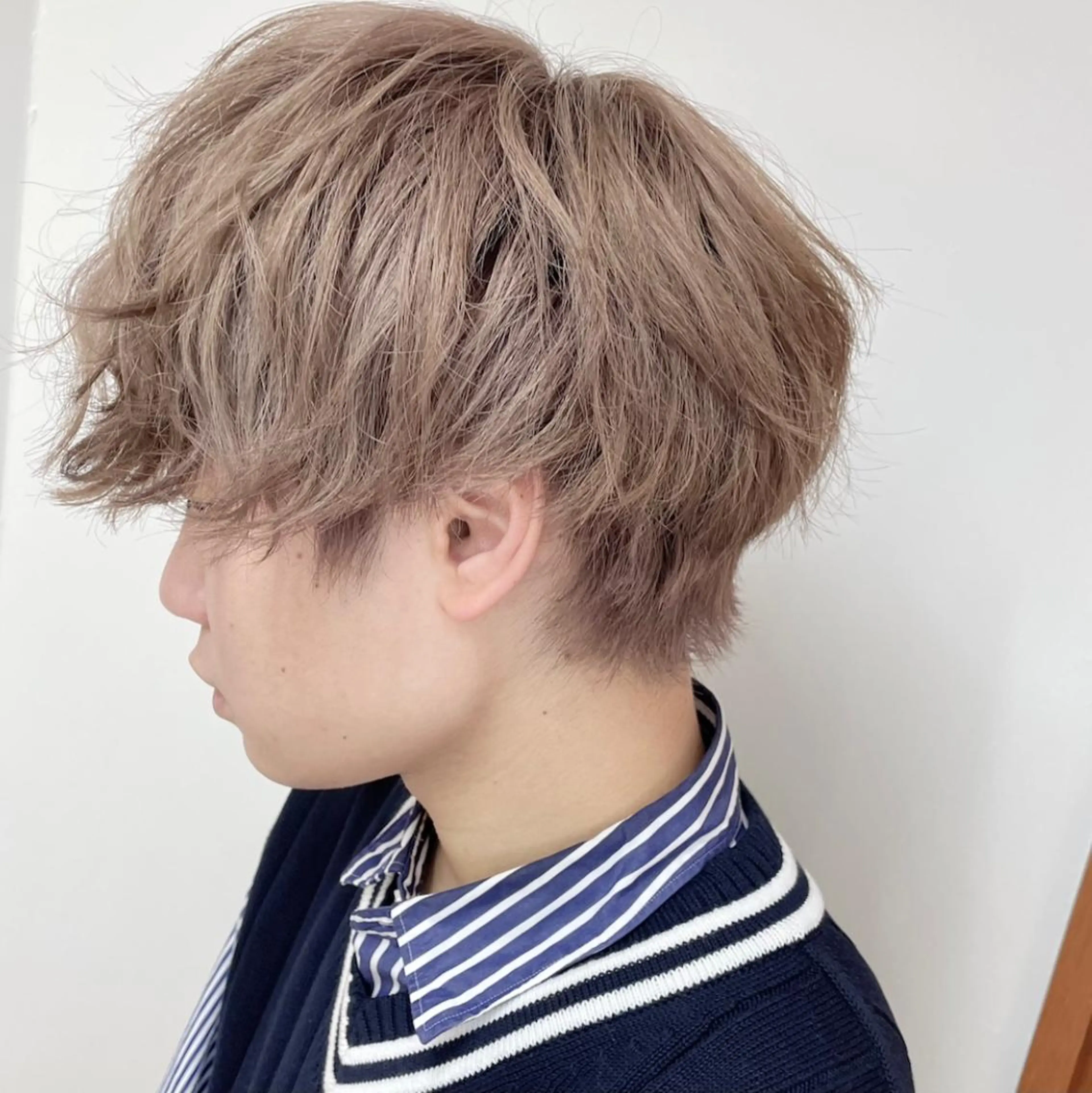 カラー メンズ ベージュカラー ダブルカラー 鈴木 美穂のヘアスタイル