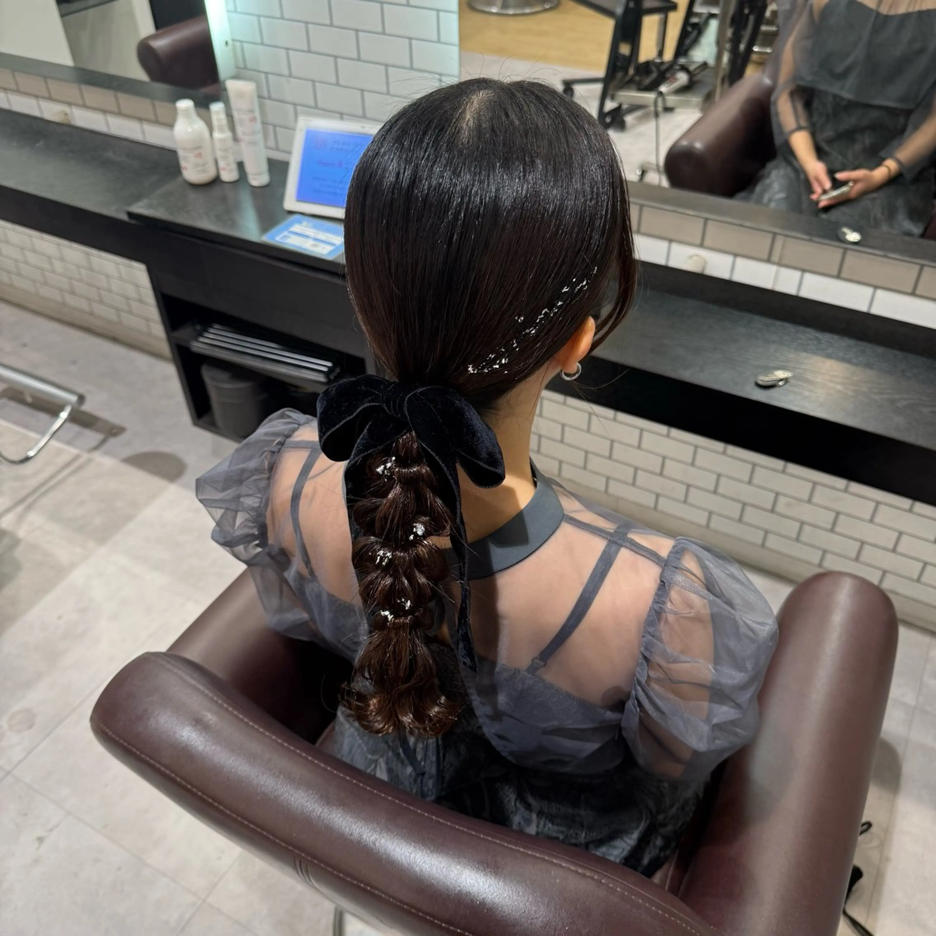 セミロング ヘアアレンジ 🎀ヘアアレンジ 🎀ななみのヘアスタイル