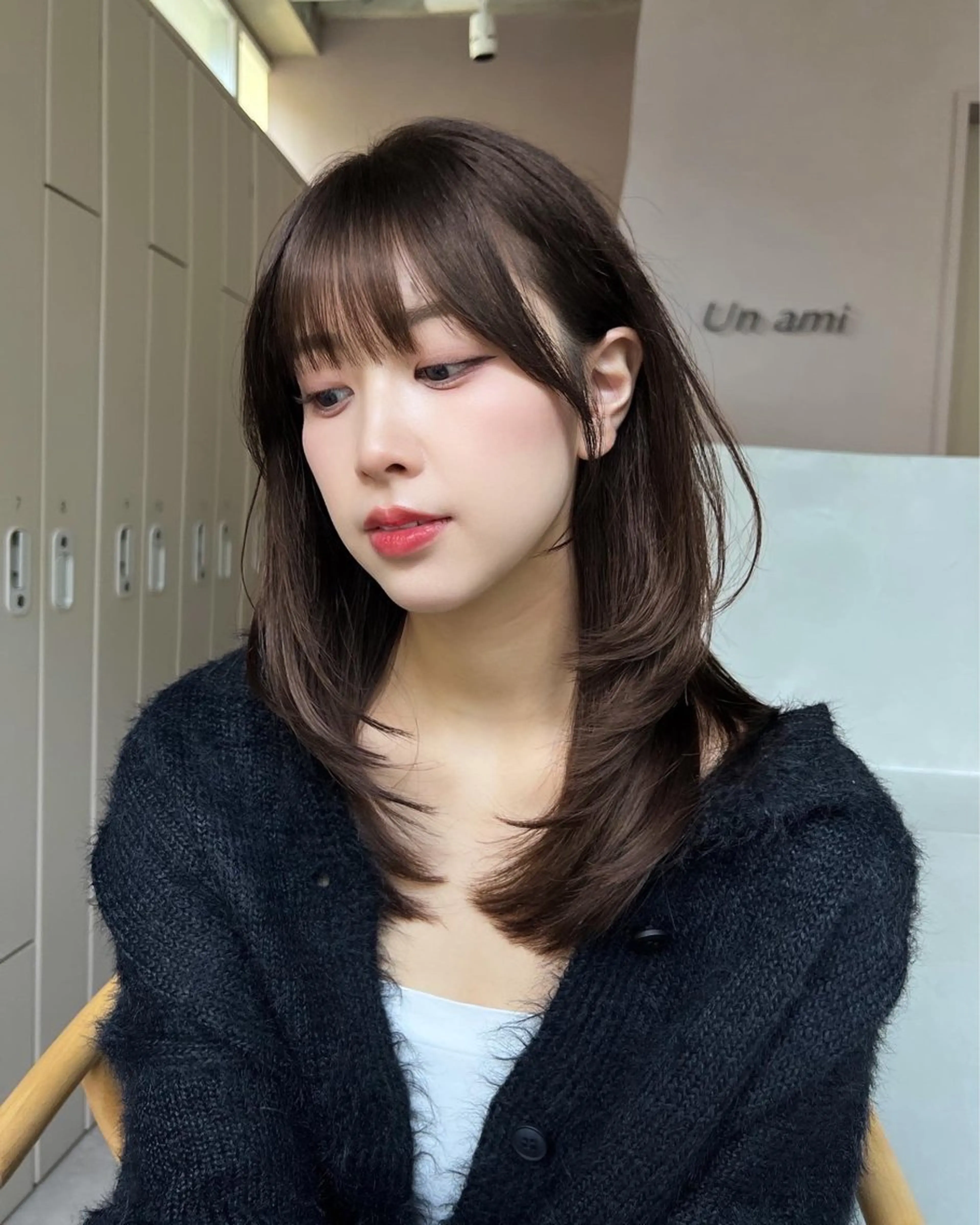 ミディアム レイヤーカット 似合わせカット レイヤーカット/ くびれヘア佐藤大空のヘアスタイル