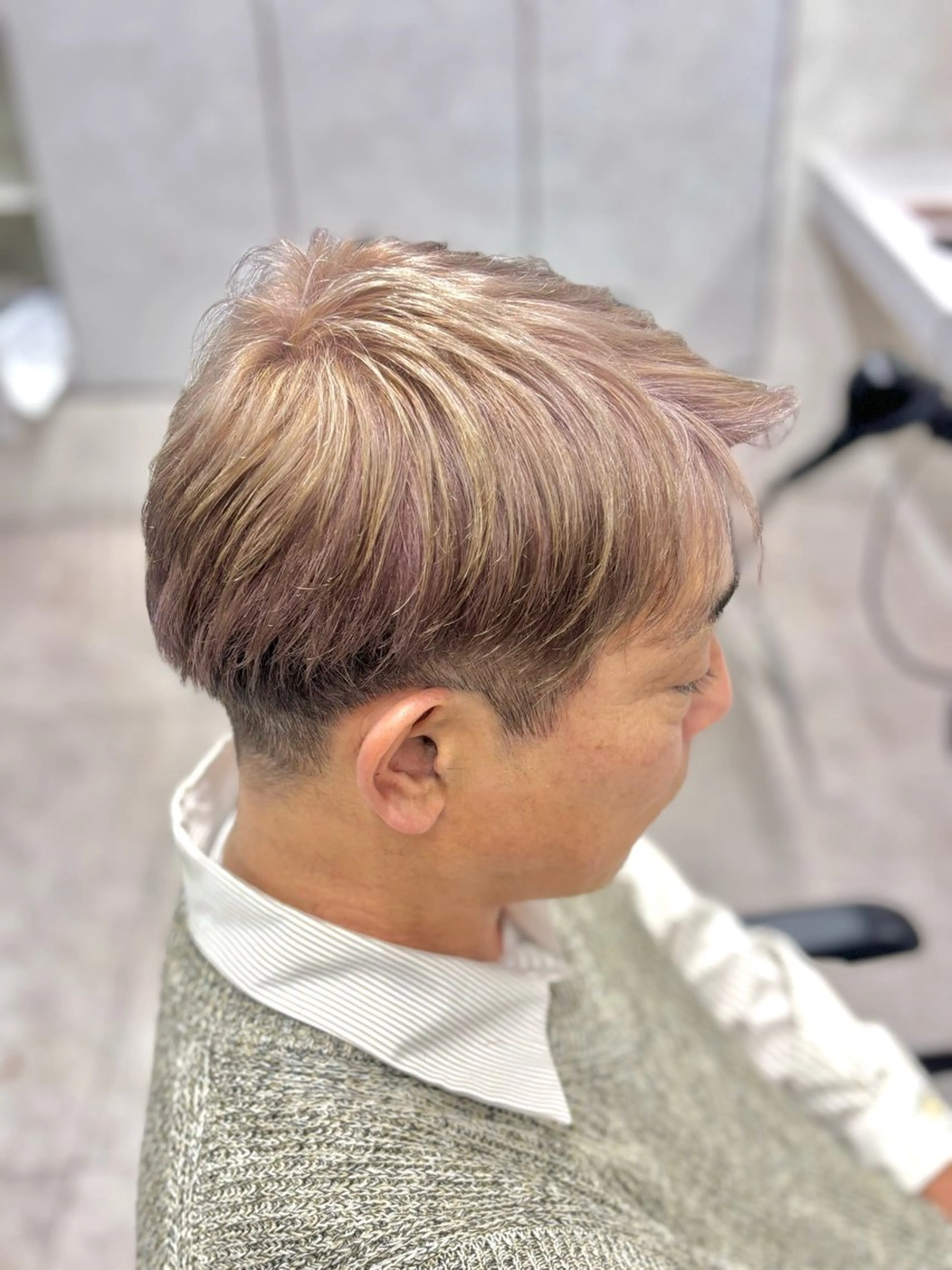 カラー メンズ ヘアカラー ‪🔆‬ハイトーン ‪🔆‬AYAKAのヘアスタイル