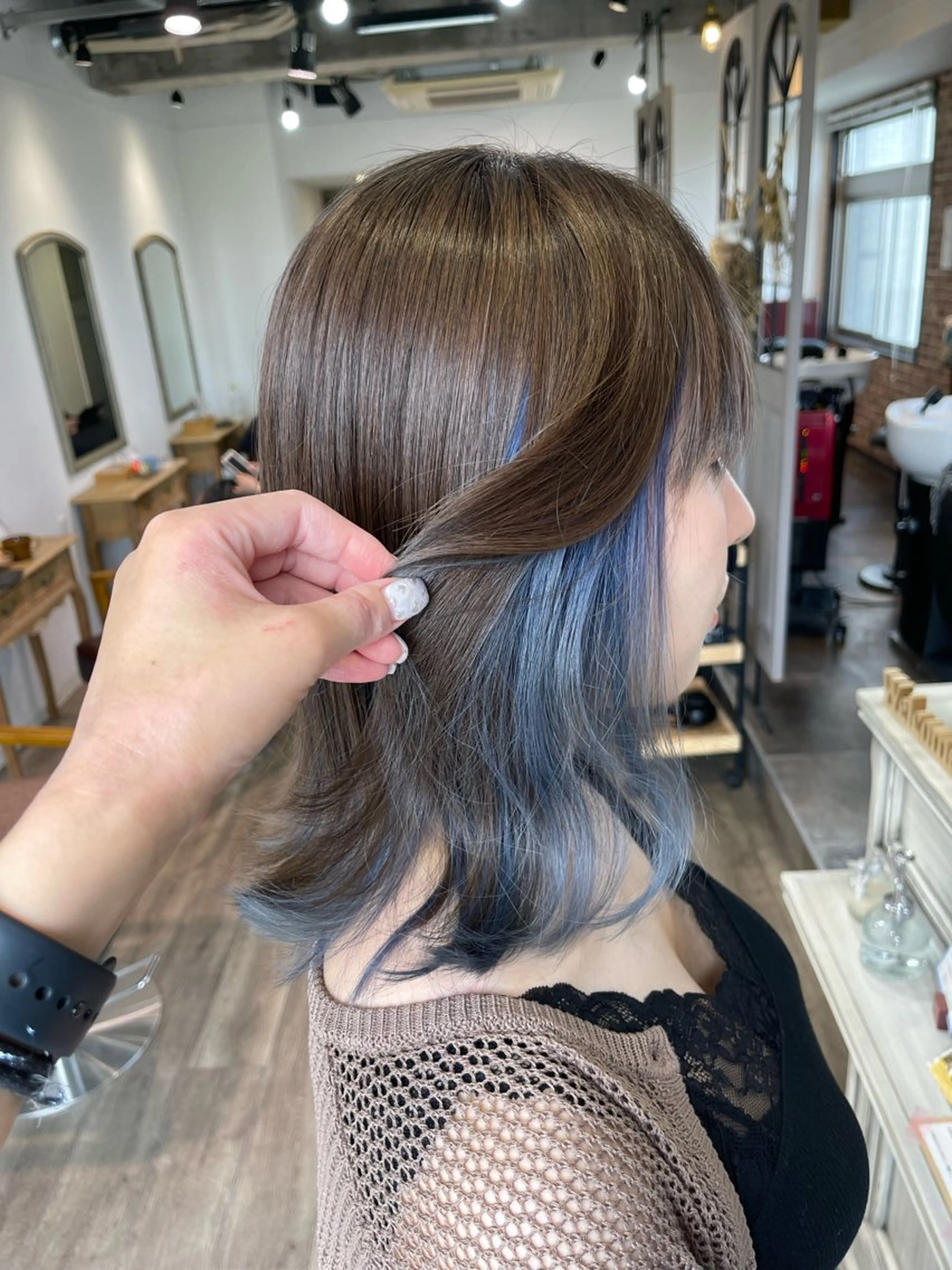 セミロング カラー ヘアカラー Felice Erikaのヘアスタイル