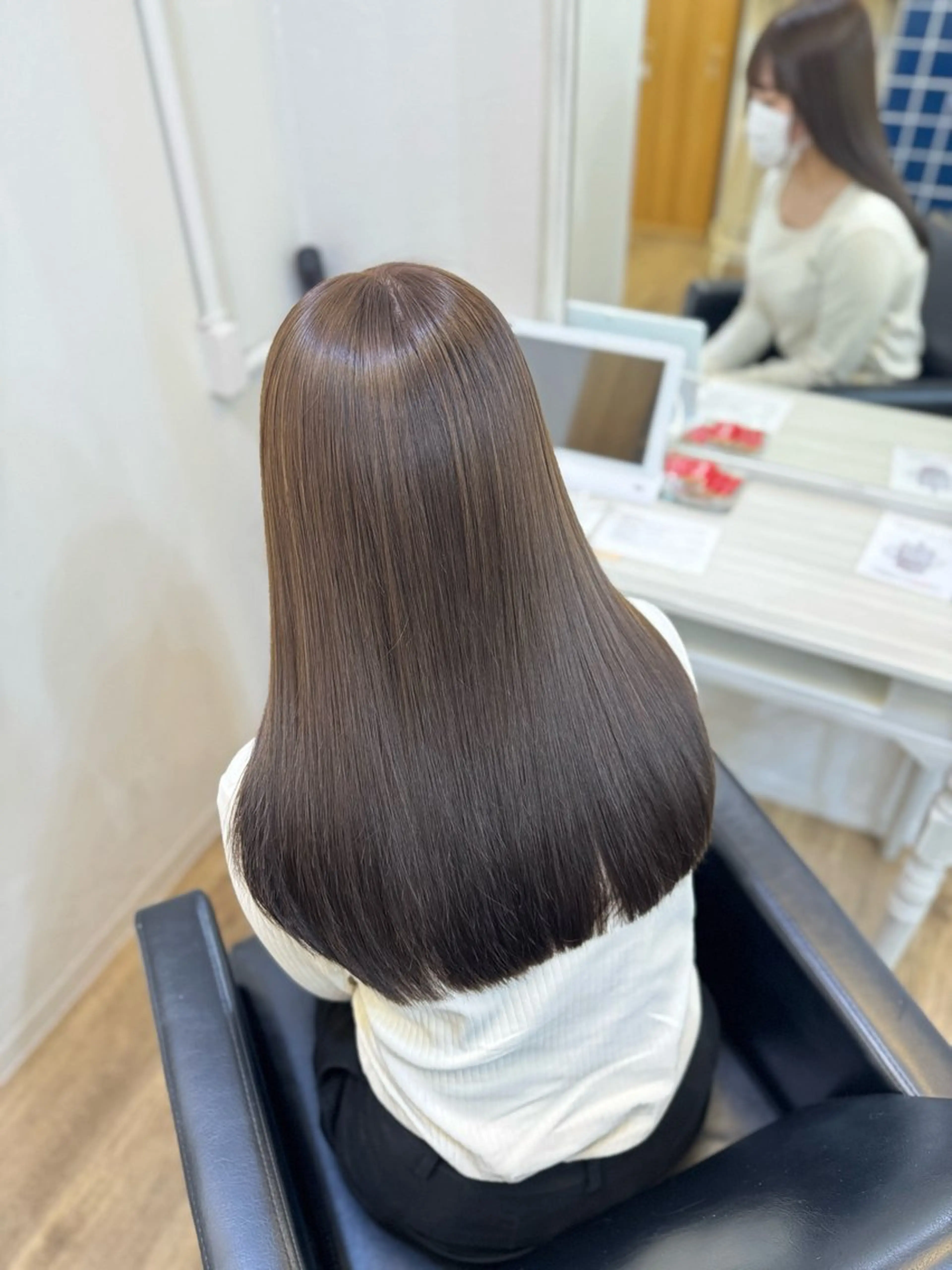 ロング カット ヘアカラー トリートメント 北新地/縮毛矯正 /あやなのヘアスタイル