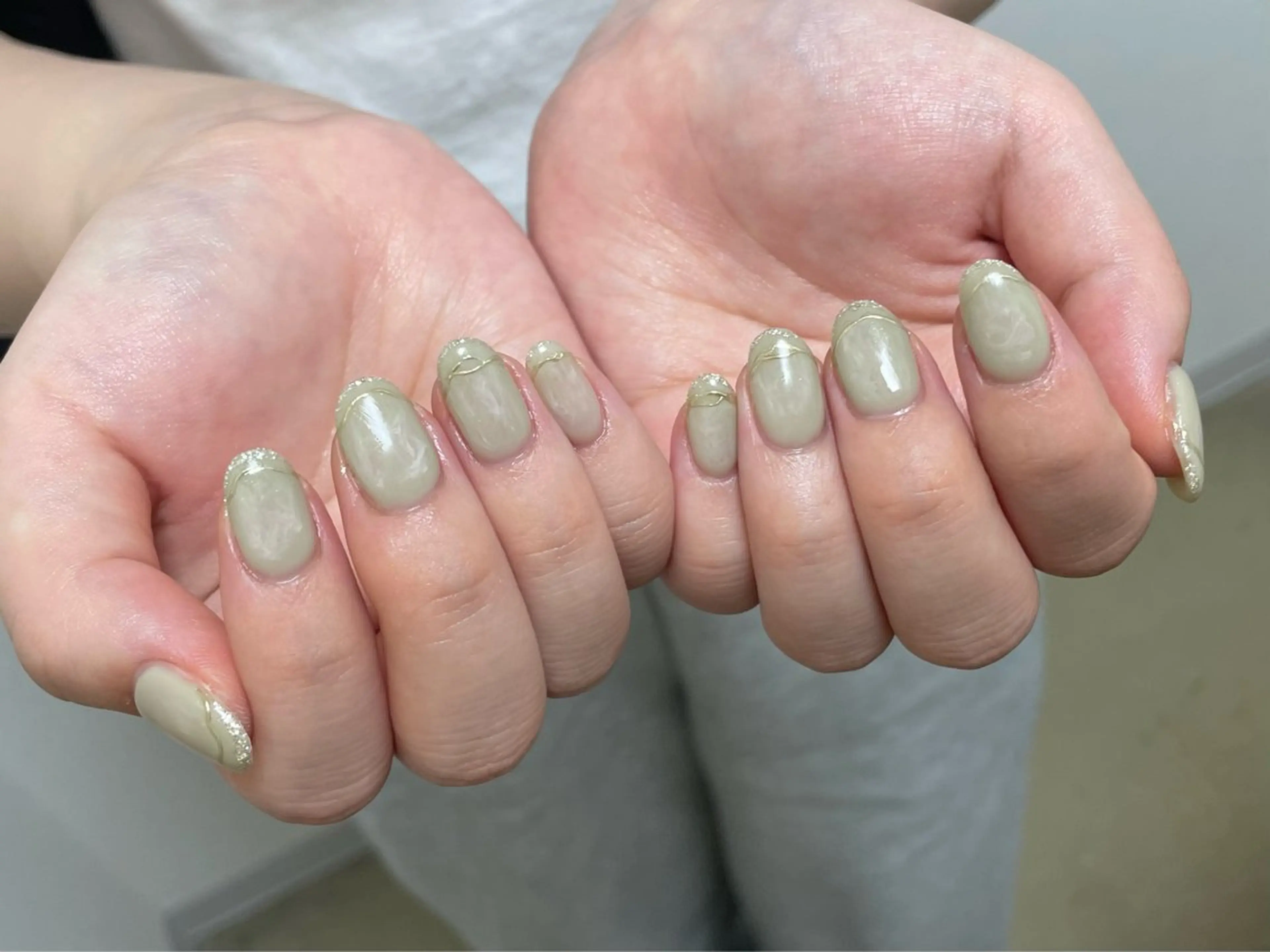 ネイル 韓国ネイル ニュアンスネイル ハンドネイル MARU NAIL Izumiのネイルデザイン