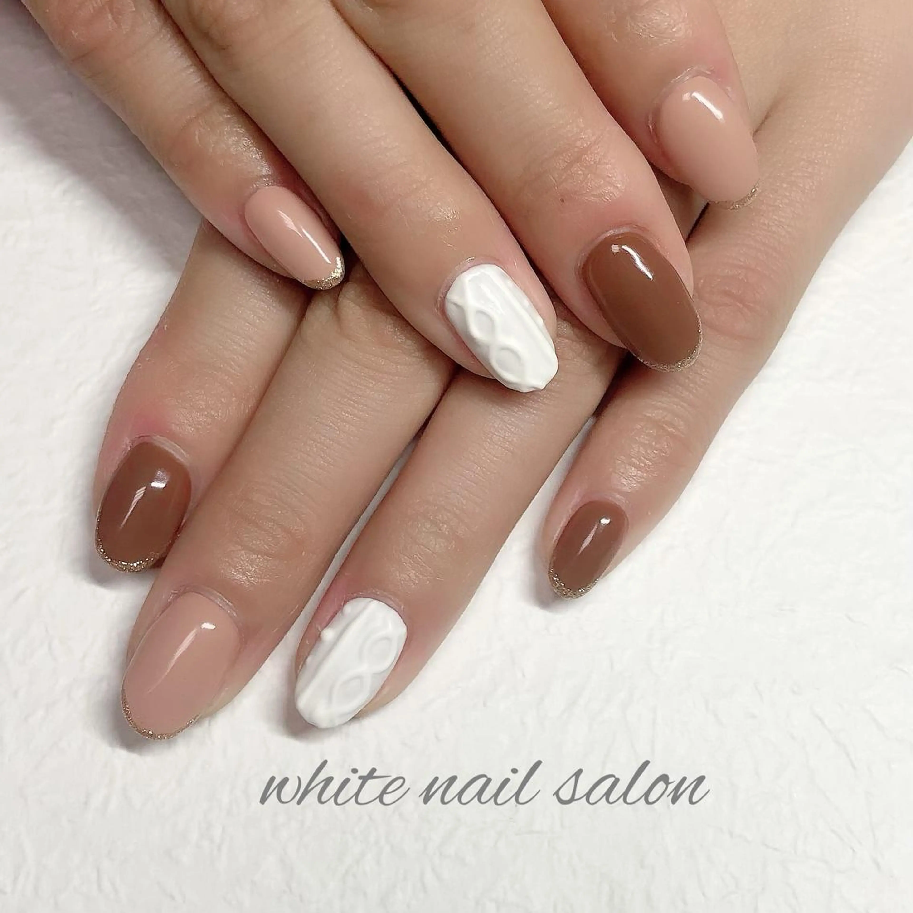 ネイル アートネイル フレンチネイル ジェルネイル ハードジェル 持ち込み white nail salonのネイルデザイン