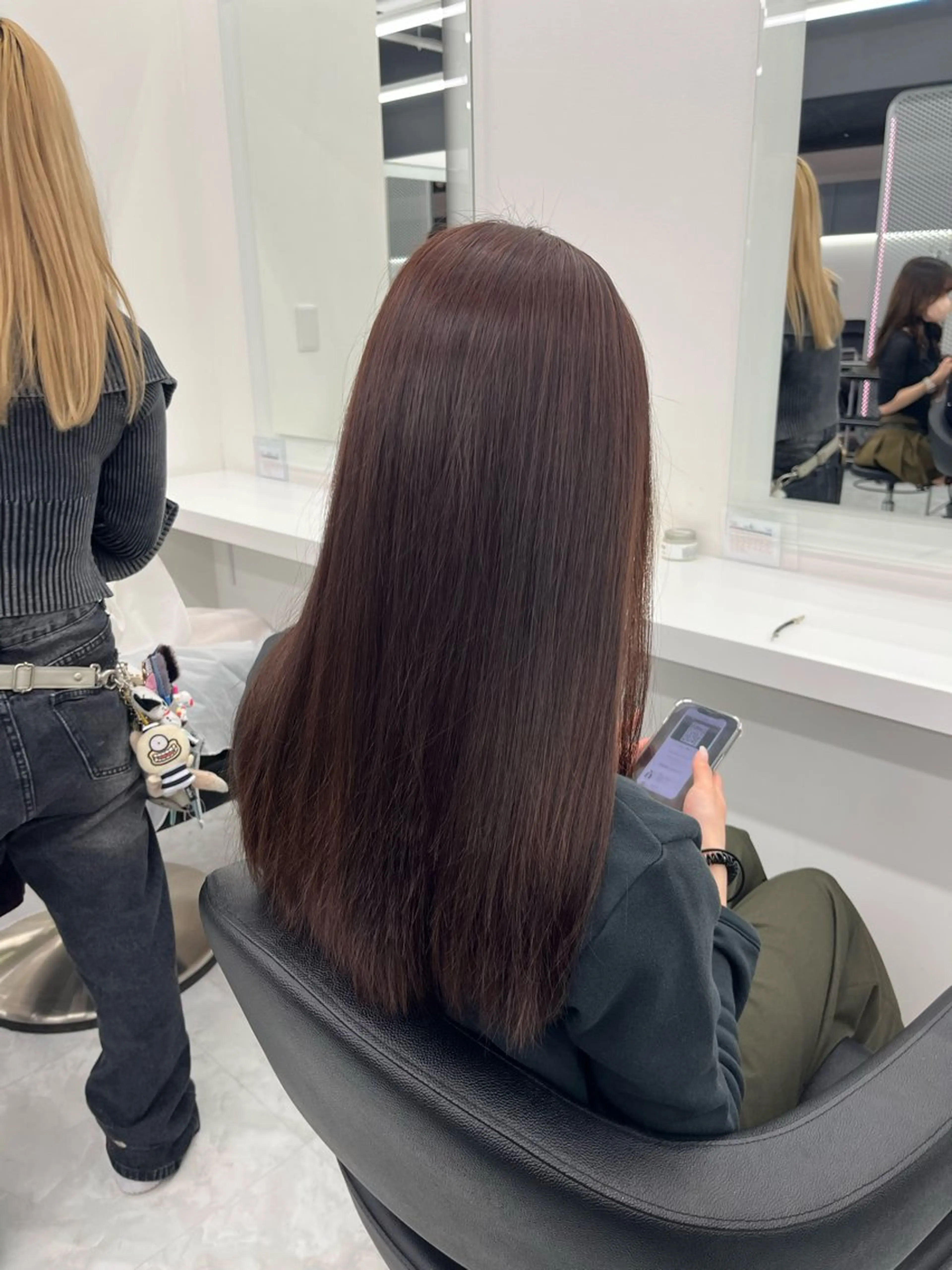 ロング カラー ブラウンカラー ピンクカラー ピンクブラウン 💖トレンド秋冬 カラー💖FUTAのヘアスタイル