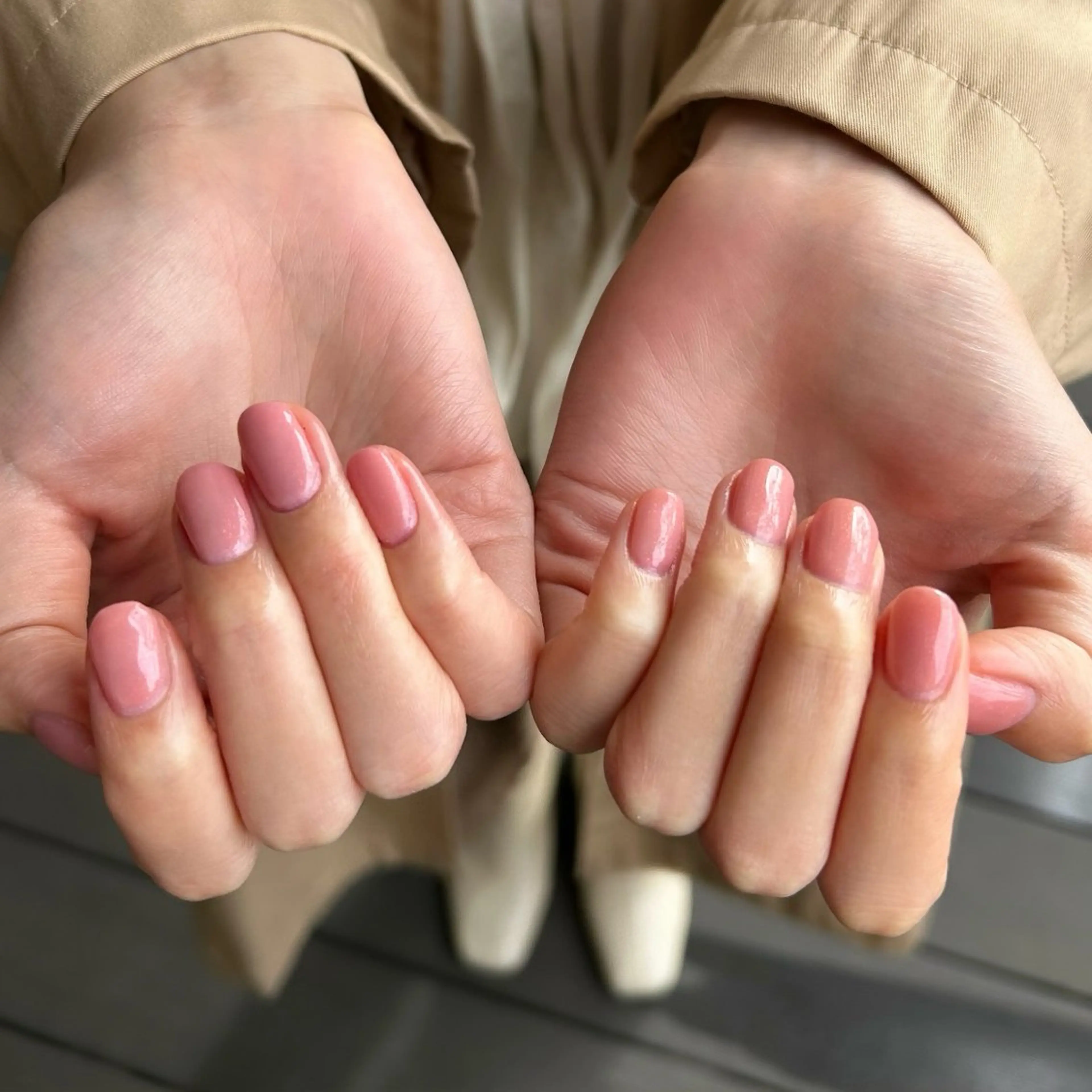 ネイル ラメ(グリッター) ピンク ハンドネイル wakana♡ 自由が丘/パラジェルのネイルデザイン