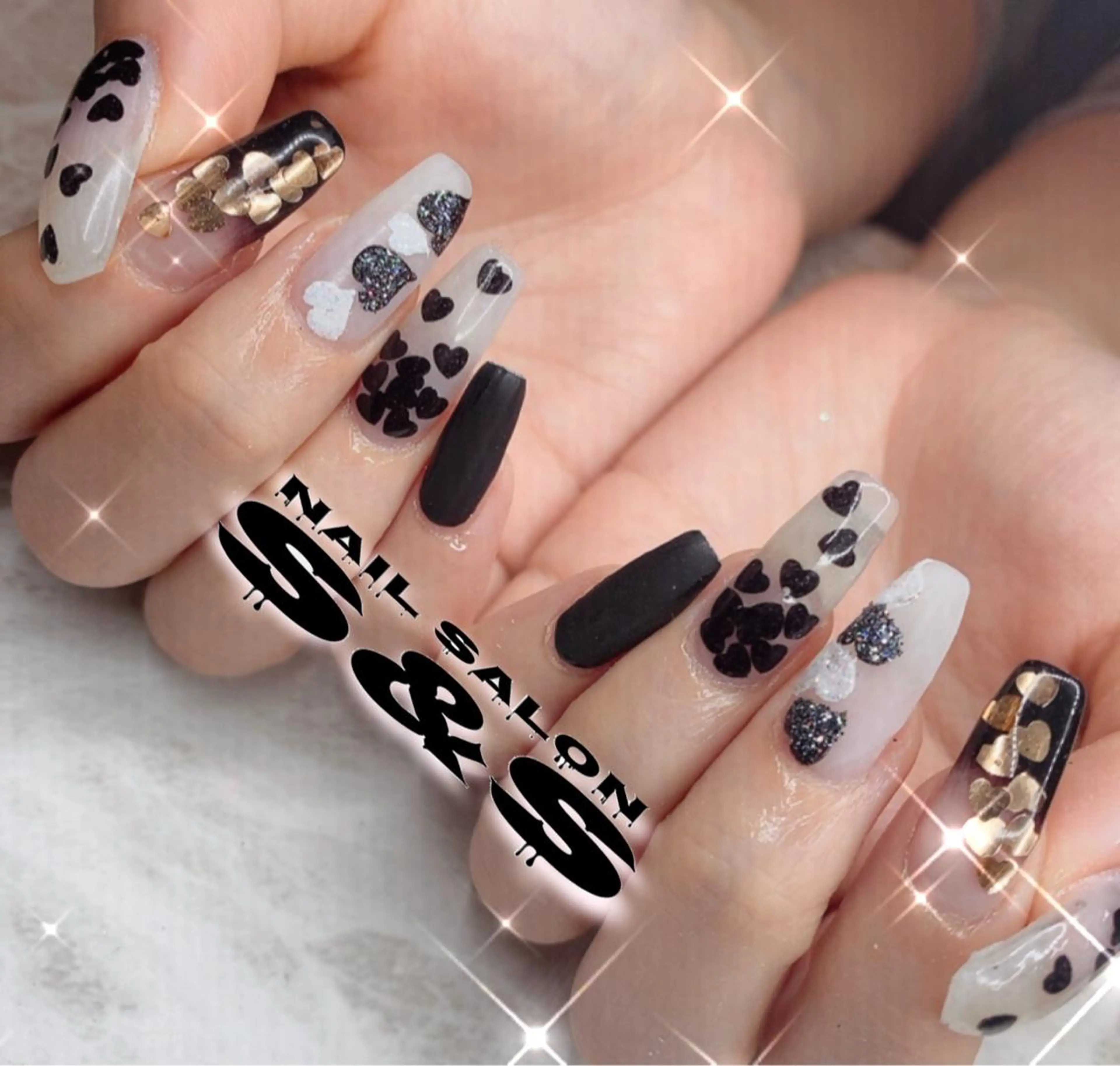 ネイル 長さ出し メンズネイル 持ち込み スカルプネイル バレンタイン S&S 村田小百合のネイルデザイン