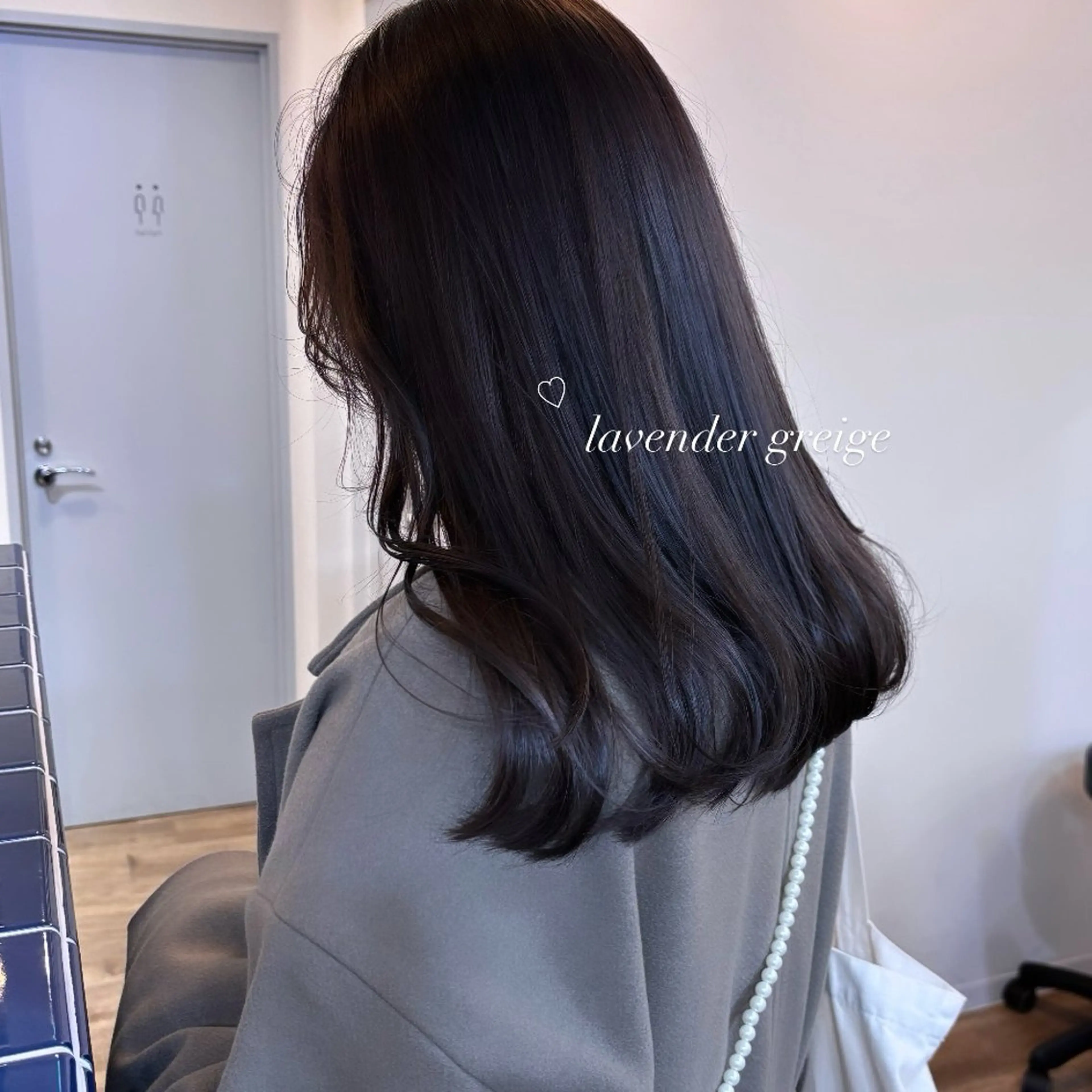 セミロング カラー ベージュカラー ブリーチ ケアブリーチ 透明感カラー ダブルカラー mai 🎀 / 梅田美容室のヘアスタイル