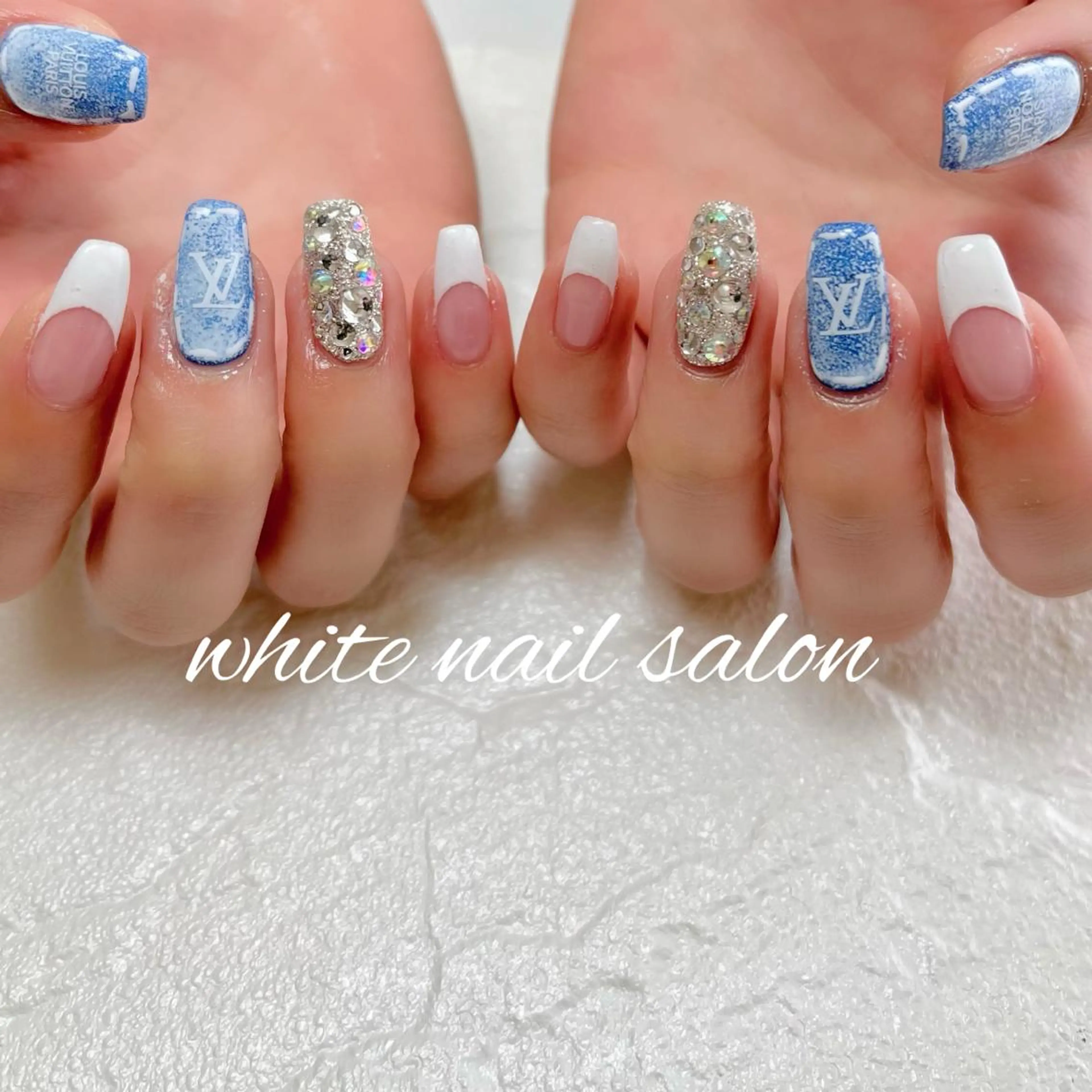 ネイル フットネイル ジェルネイル ハードジェル ラメ(グリッター) 持ち込み ハンドネイル white nail salonのネイルデザイン