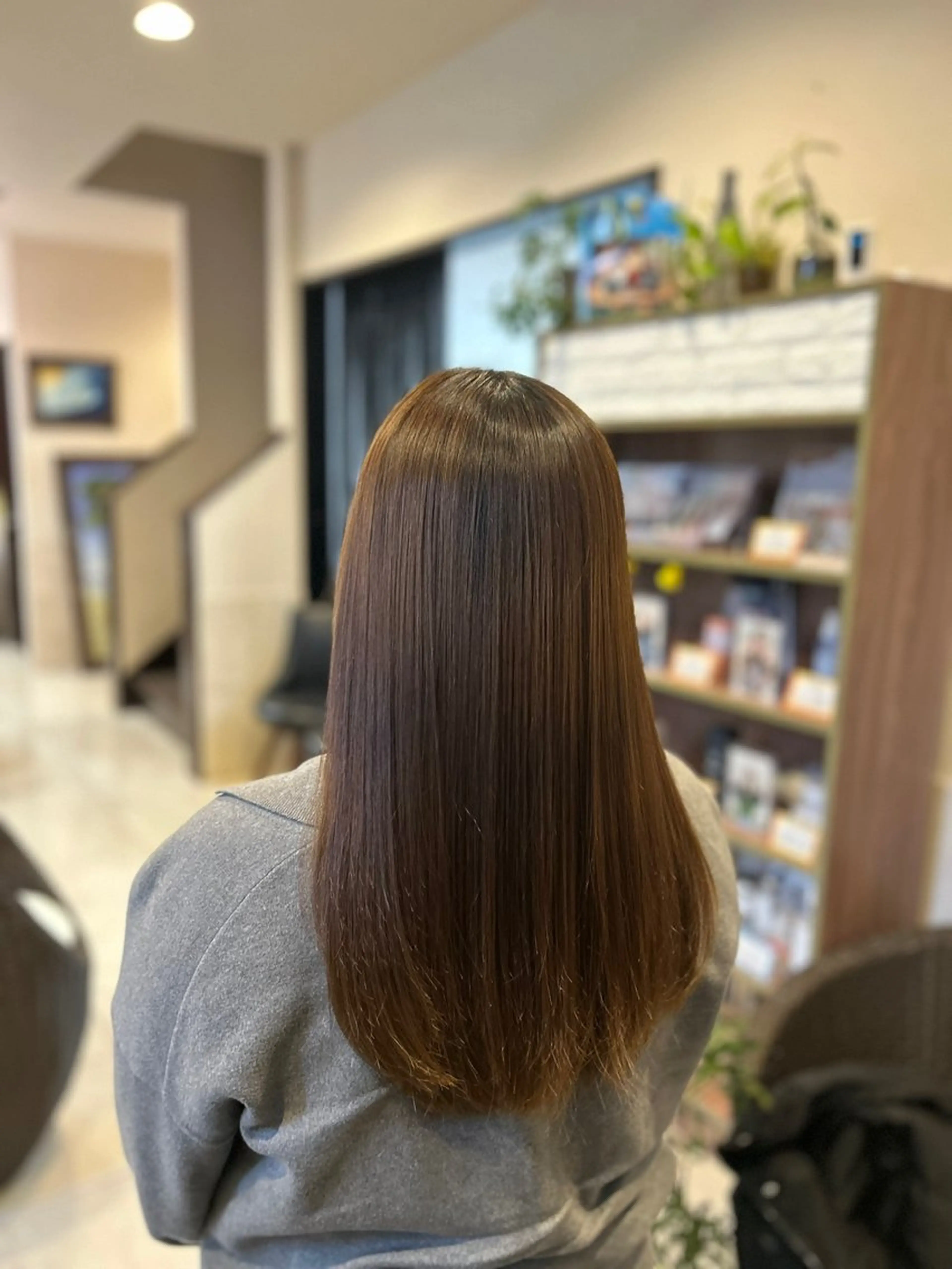 ロング 縮毛矯正 篠田 蒼のヘアスタイル