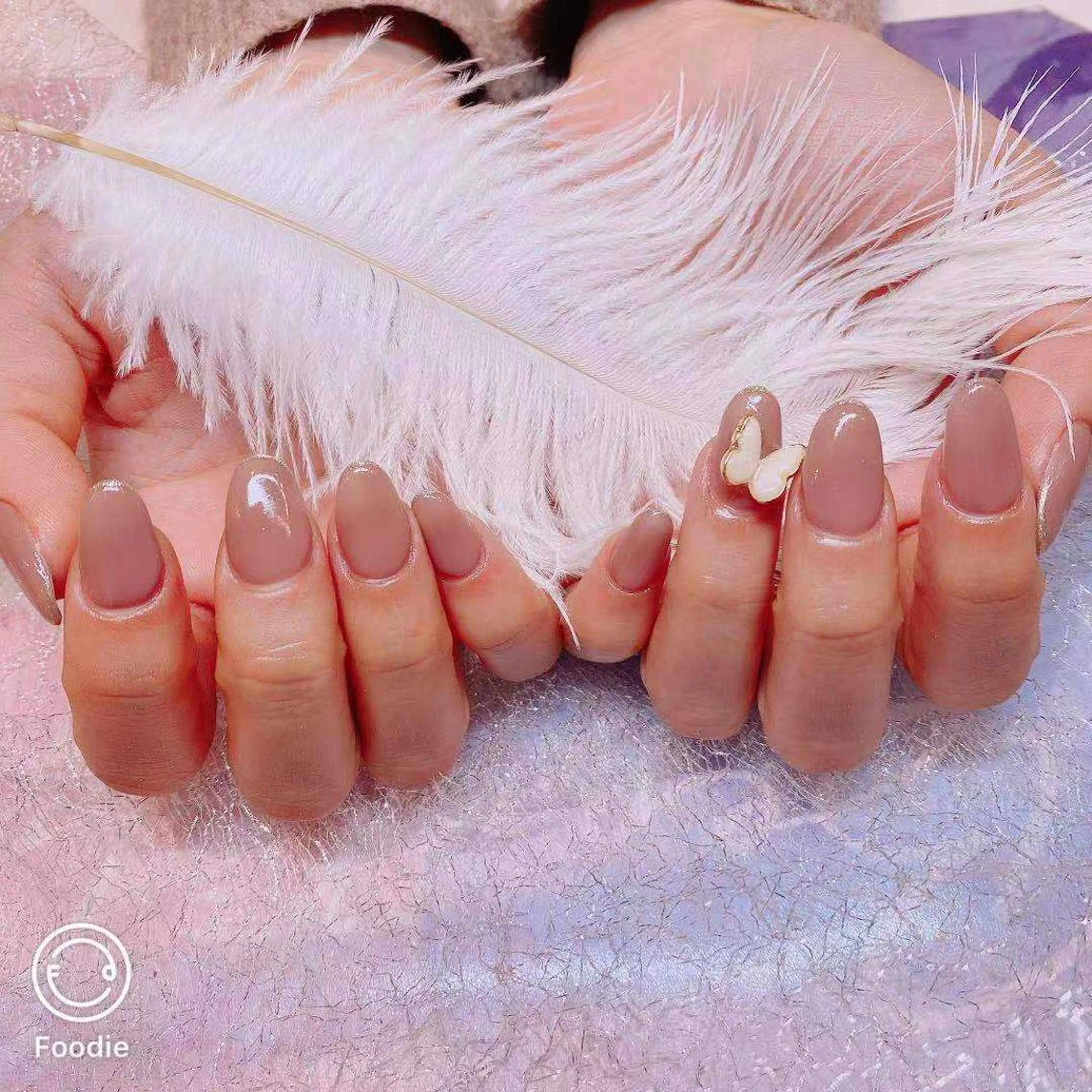 ネイル リボン 長さだし専門店 M2　rikaのネイルデザイン