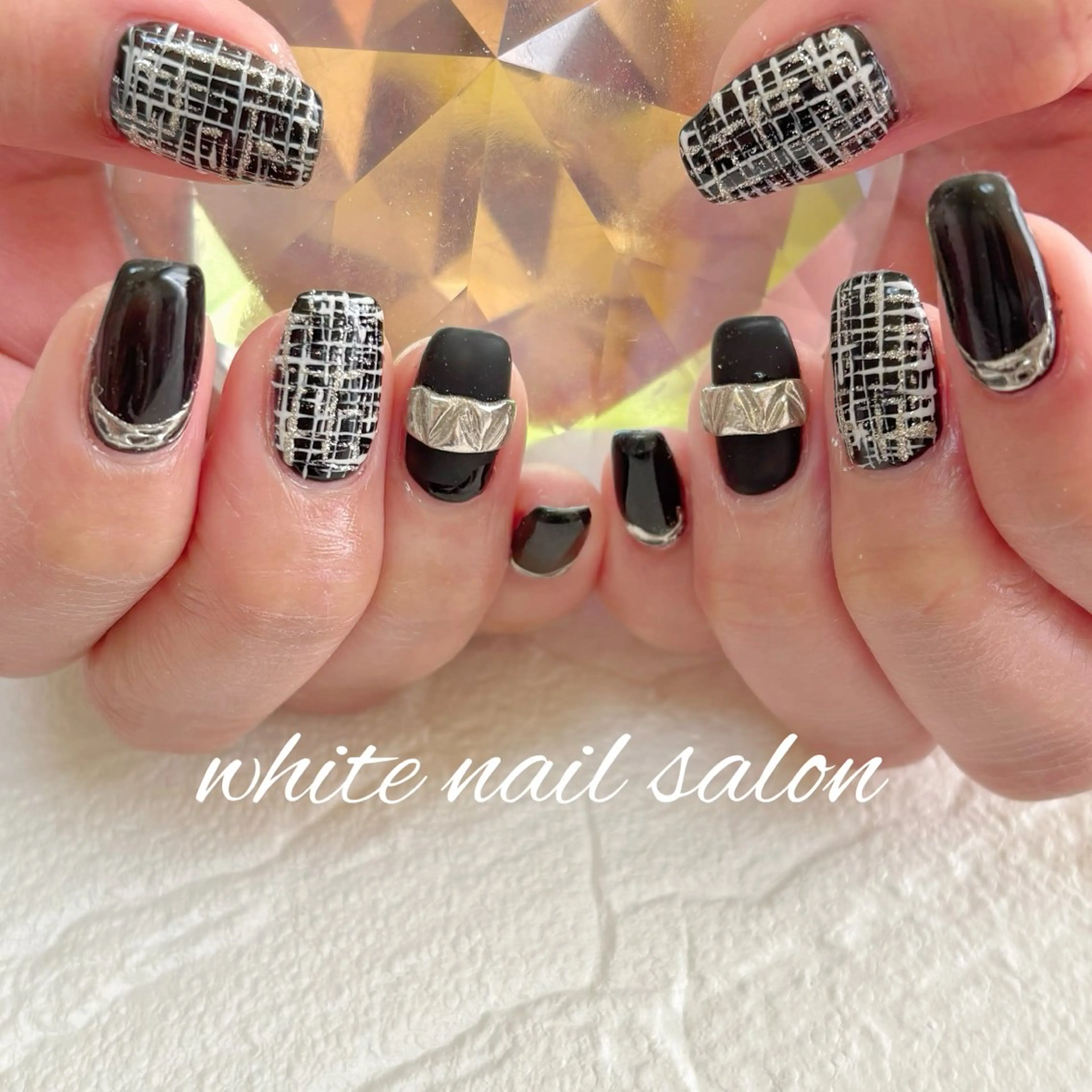 ネイル フットネイル 持ち込み ハンドネイル white nail salonのネイルデザイン
