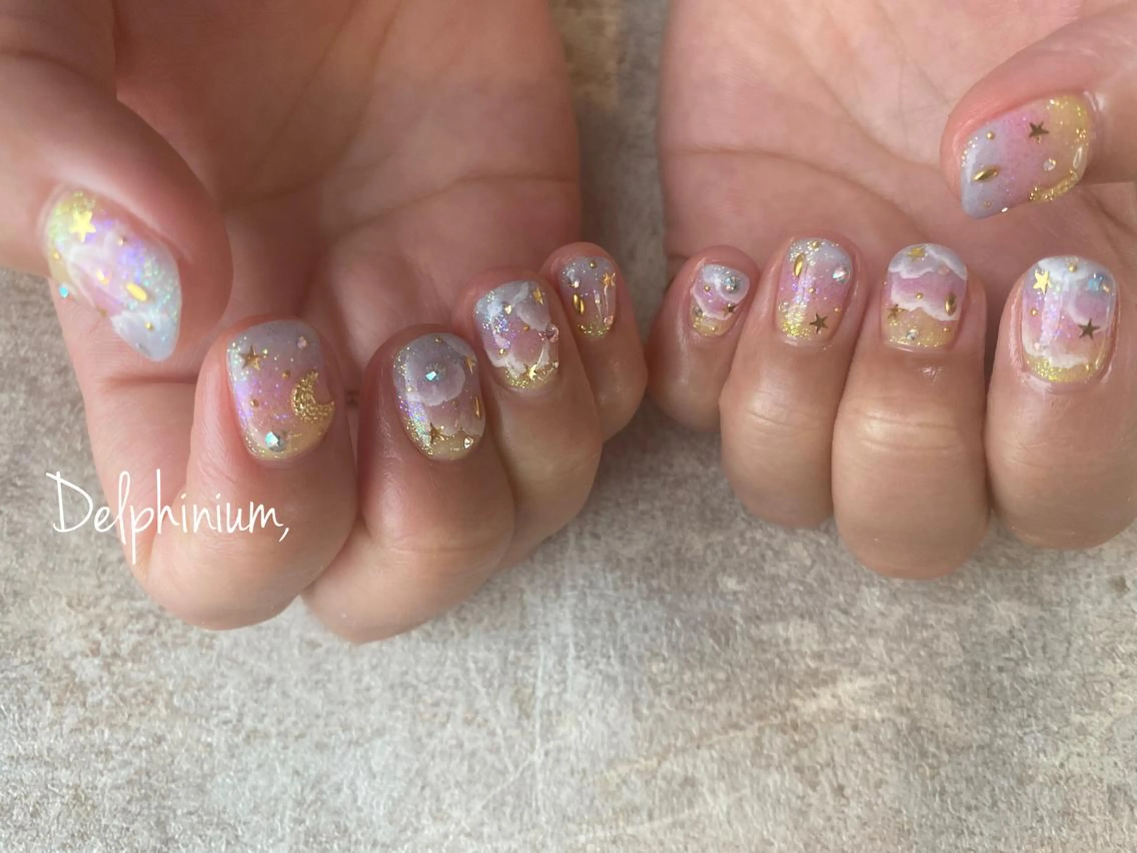 ネイル ショートネイル ハンドネイル 岡本 友恵のネイルデザイン