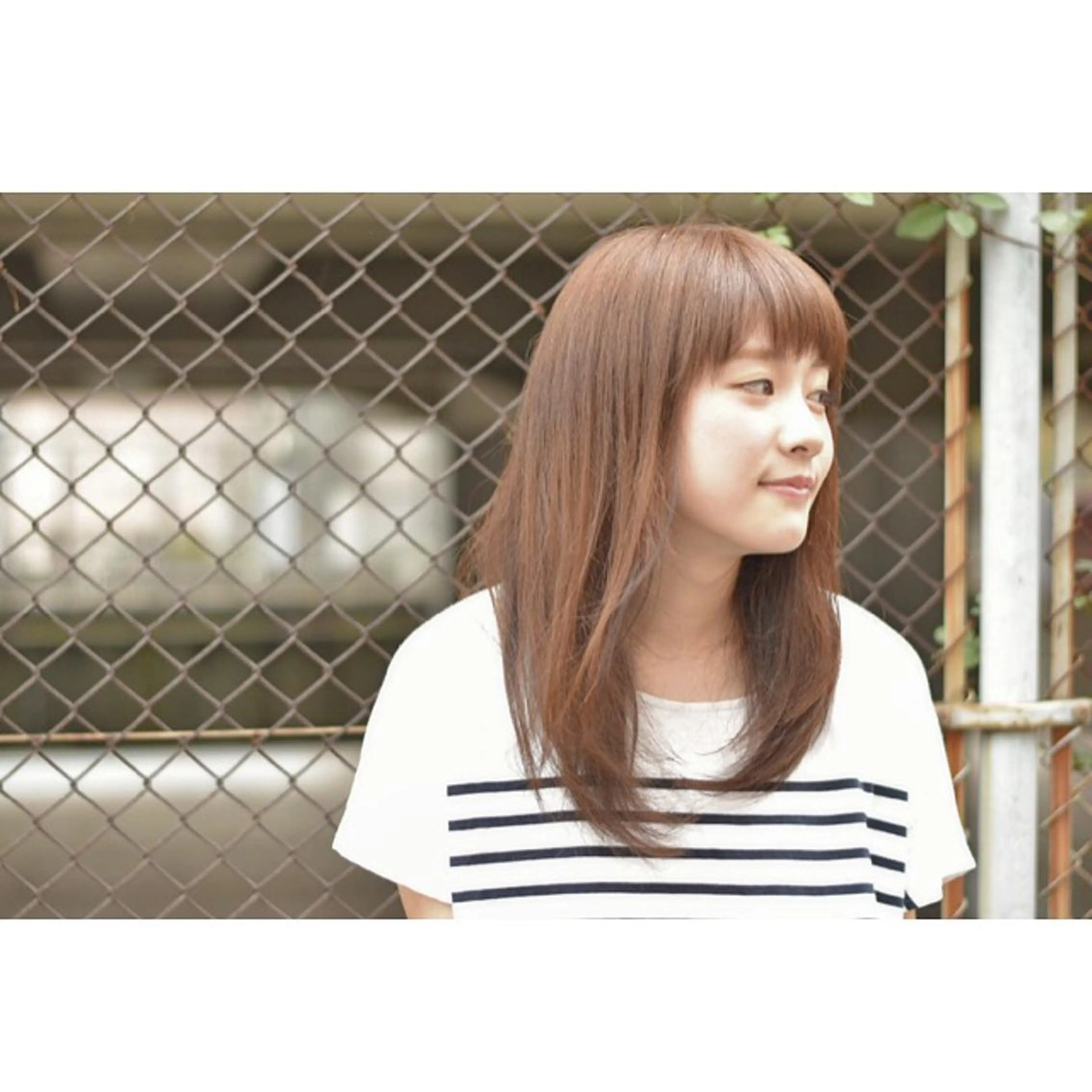 ミディアム セミロング ロング カラー 鎌田 祥江のヘアスタイル