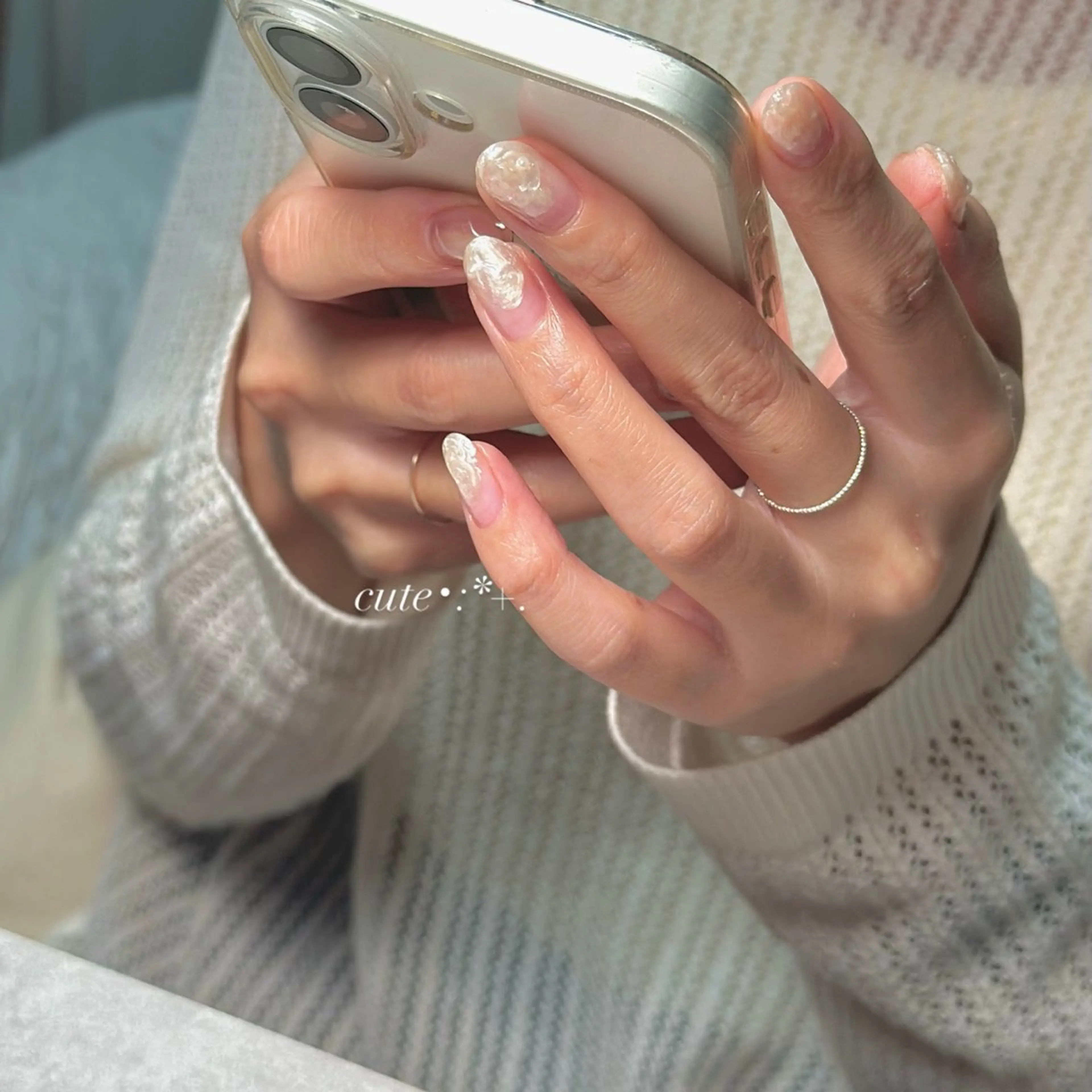 ネイル クリアネイル torom yukiのネイルデザイン