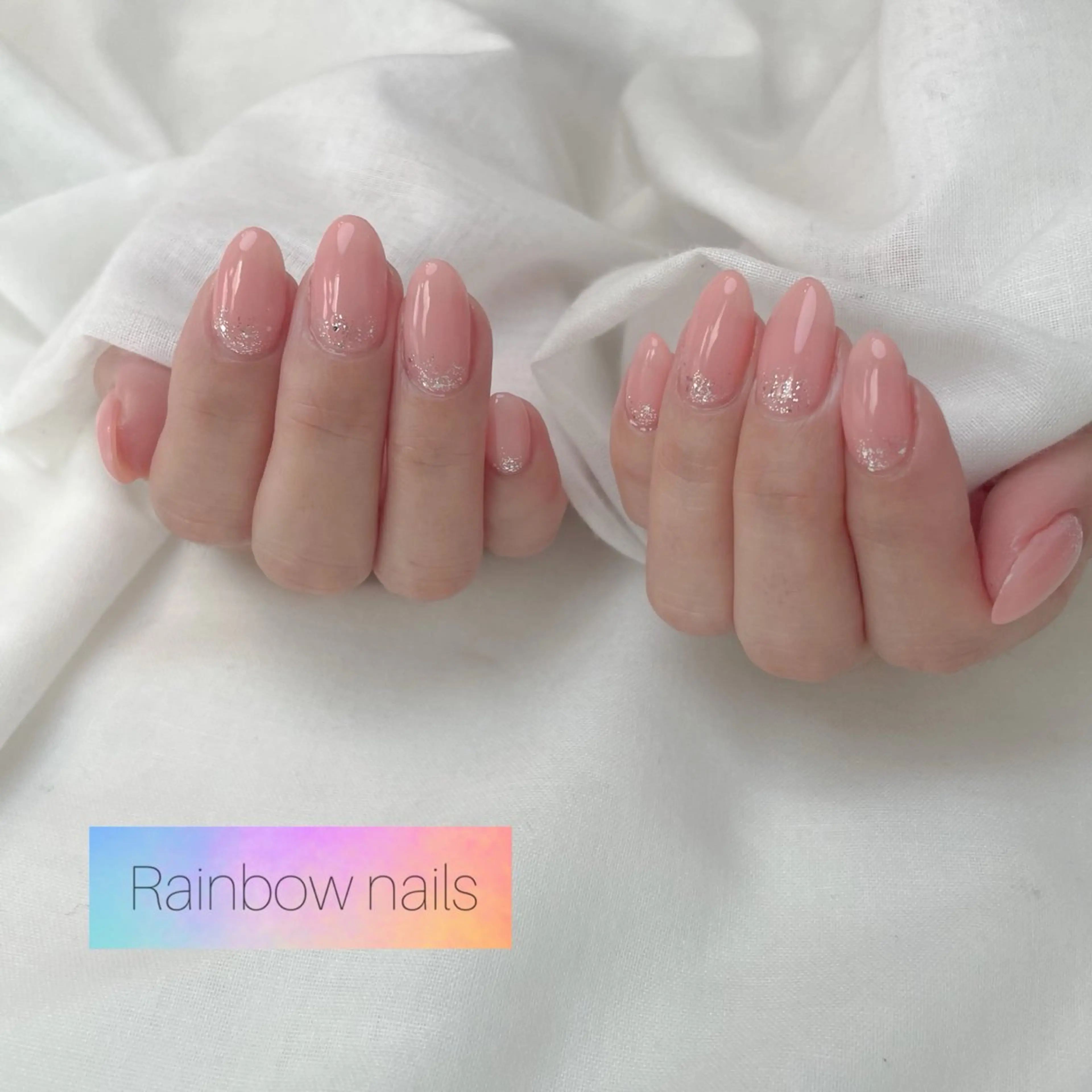 ネイル Rainbow nailsくろちゃんのネイルデザイン