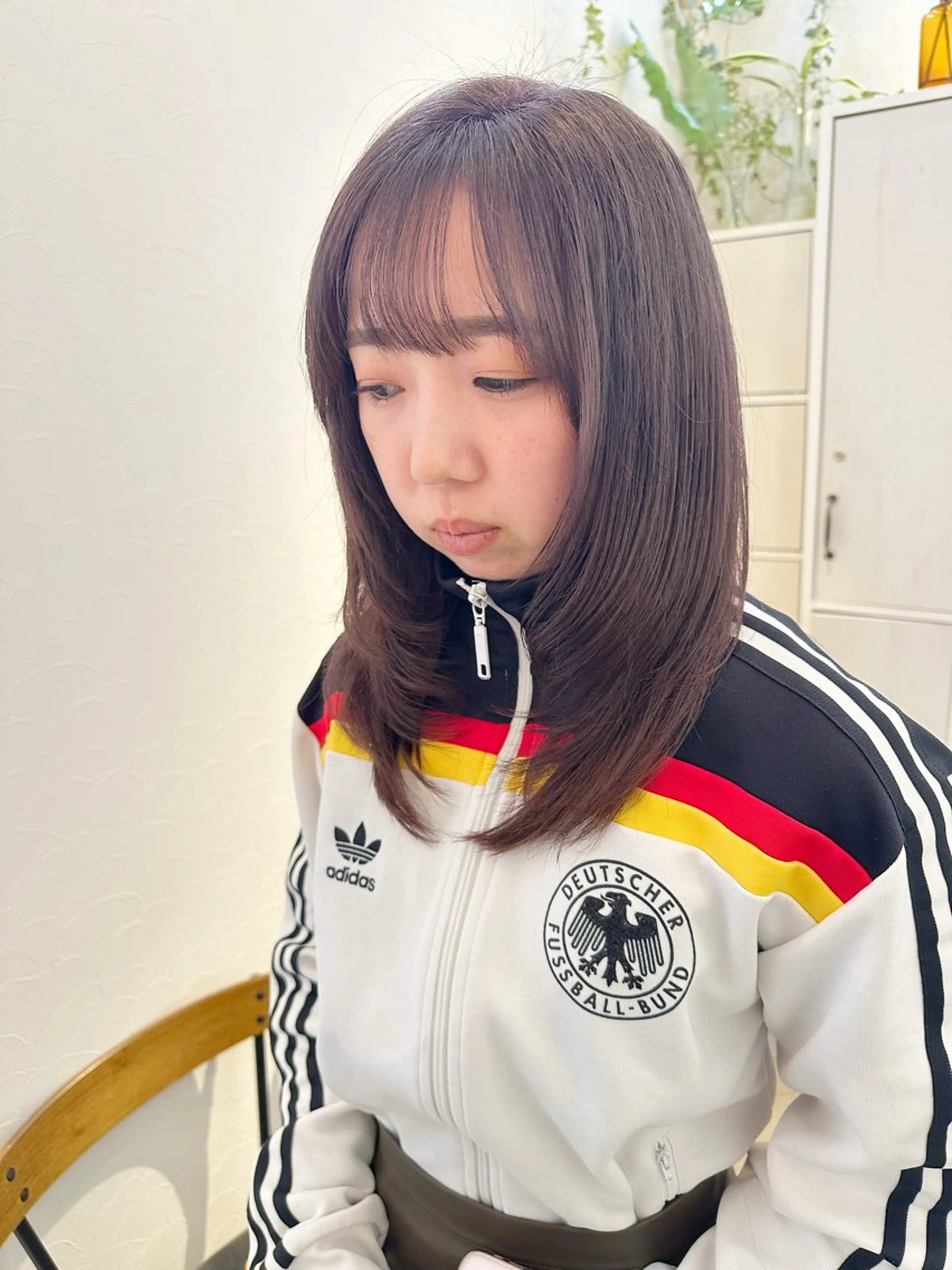 ミディアム カラー ショートボブ ボブ くせ毛 カット ヘアカラー トリートメント newline銀座所属・銀座ショート/ 大人ショート/金子涼のヘアスタイル