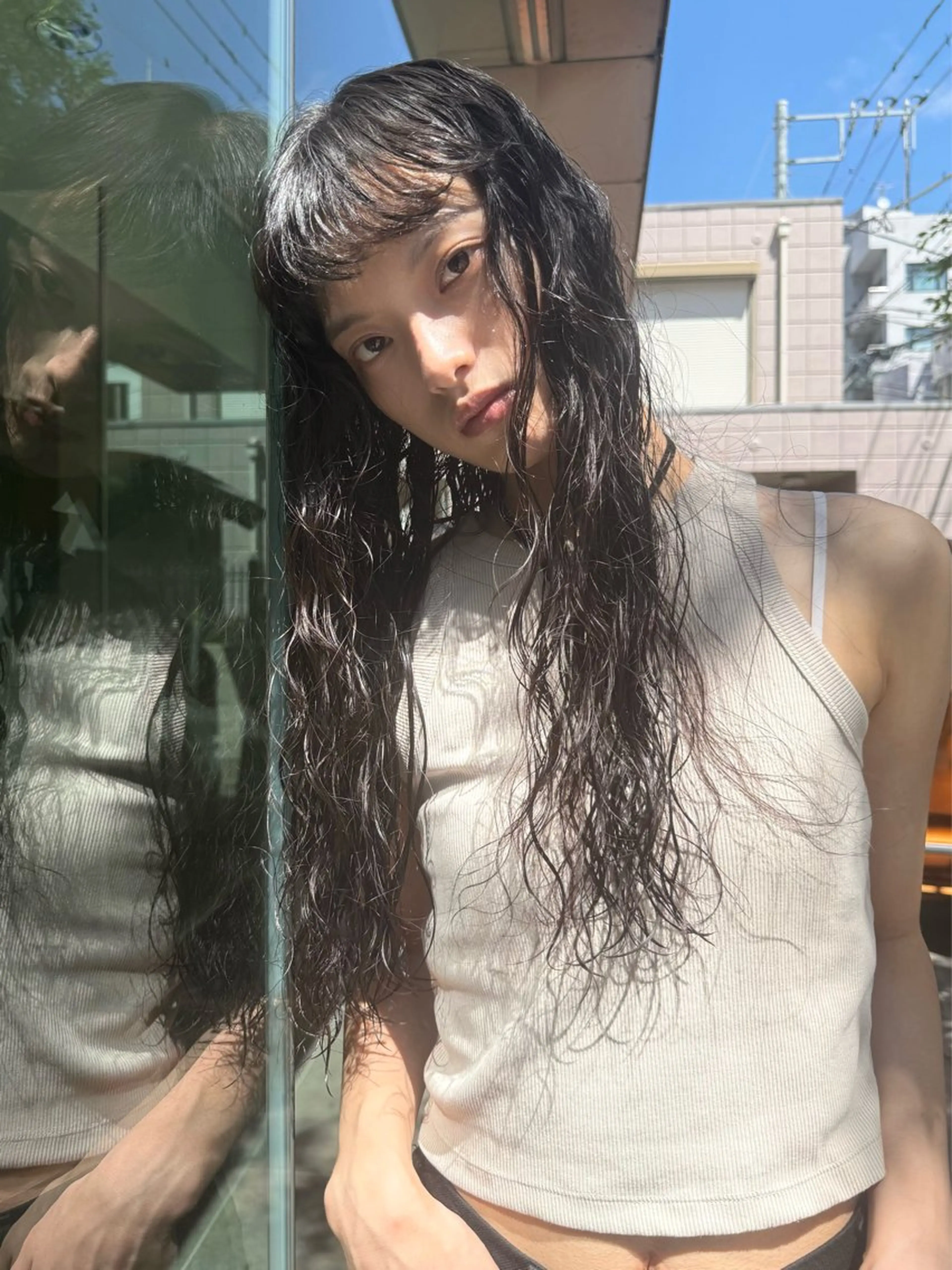 ロング カット パーマ レイヤー/顔周り/ Riku🪐のヘアスタイル