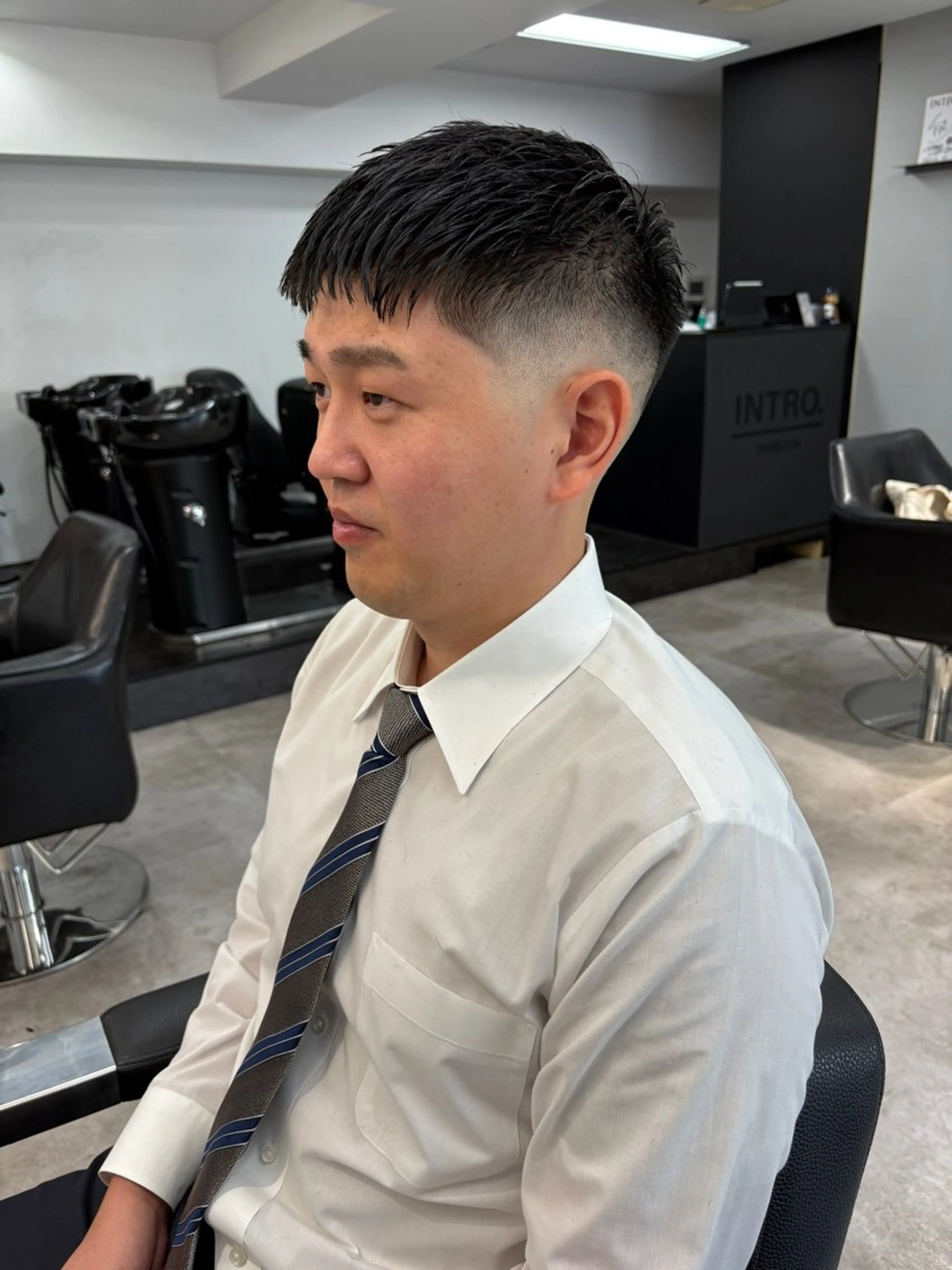 ショート パーマ メンズ カット パーマ INTRO SHIBUYA by Fi-Ne所属・💈メンズフェード 特化DAIYA💈のヘアスタイル