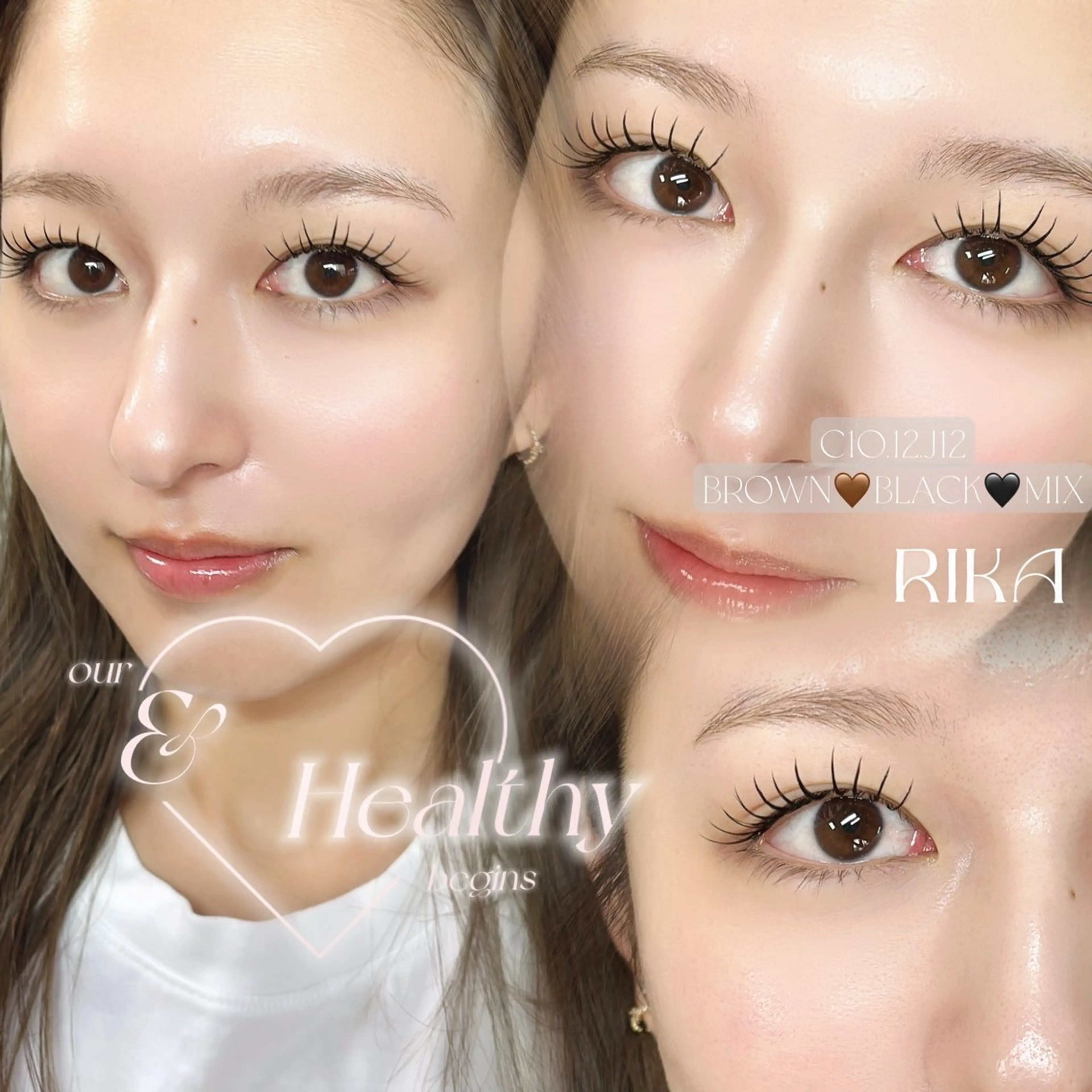 マツエク・マツパ 𝕂𝕪𝕦𝕟𝕠 韓国風/束感/恵比寿のマツエク・マツパデザイン