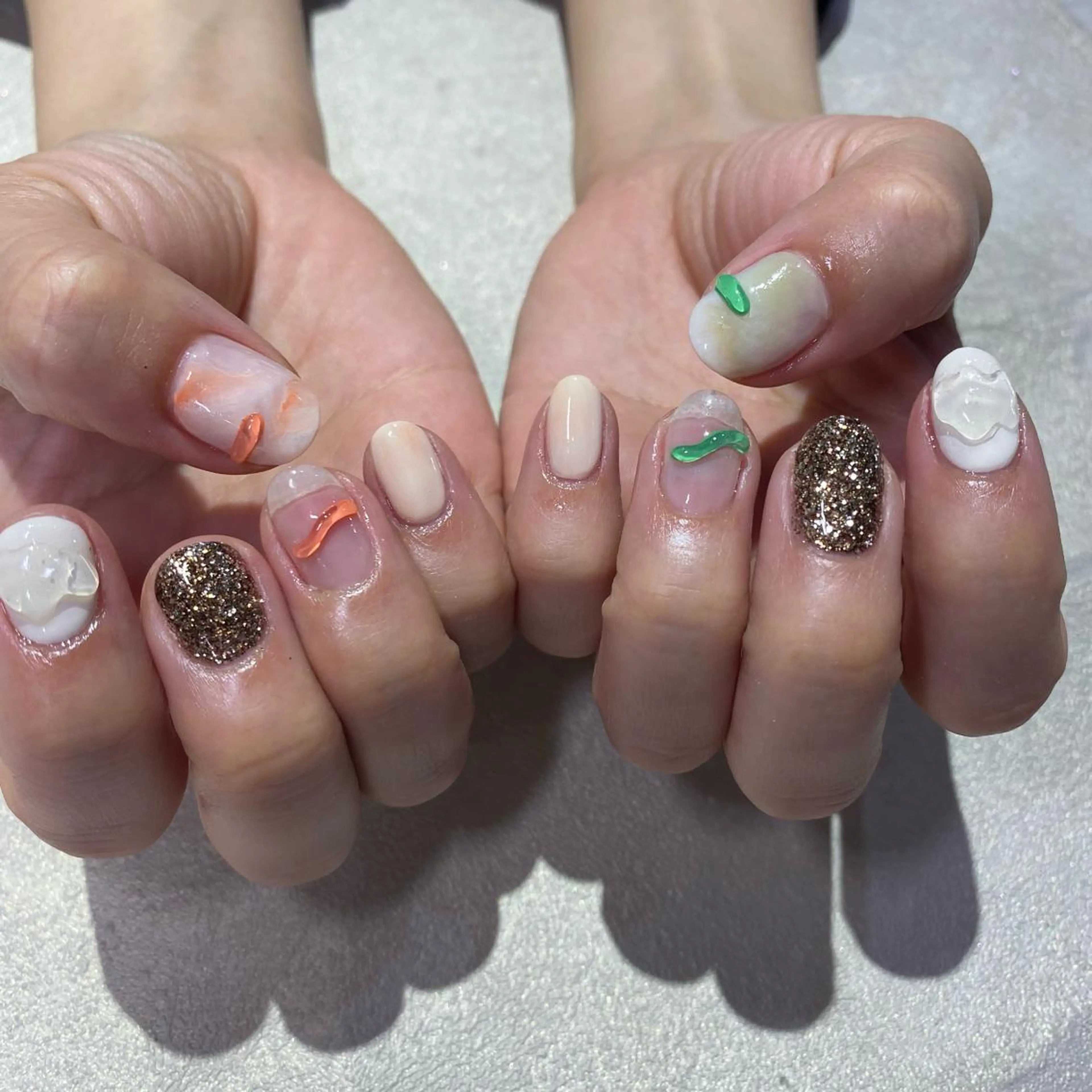 ネイル Amber21.所属・Nagahama Akariのネイルデザイン