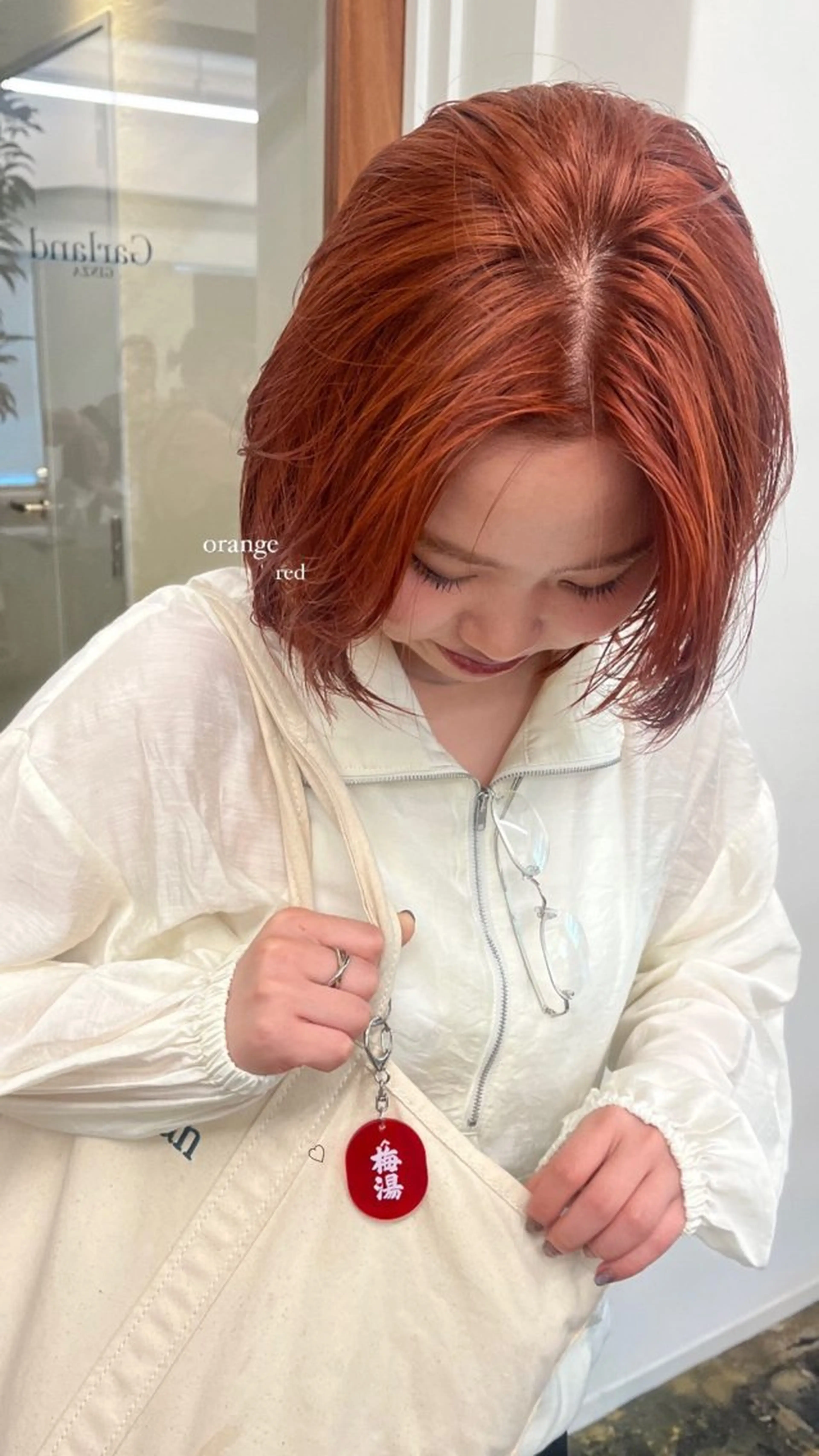 ミディアム Garland  Ginza所属・モモ🍑 レイヤー/ボブ/暖色のヘアスタイル