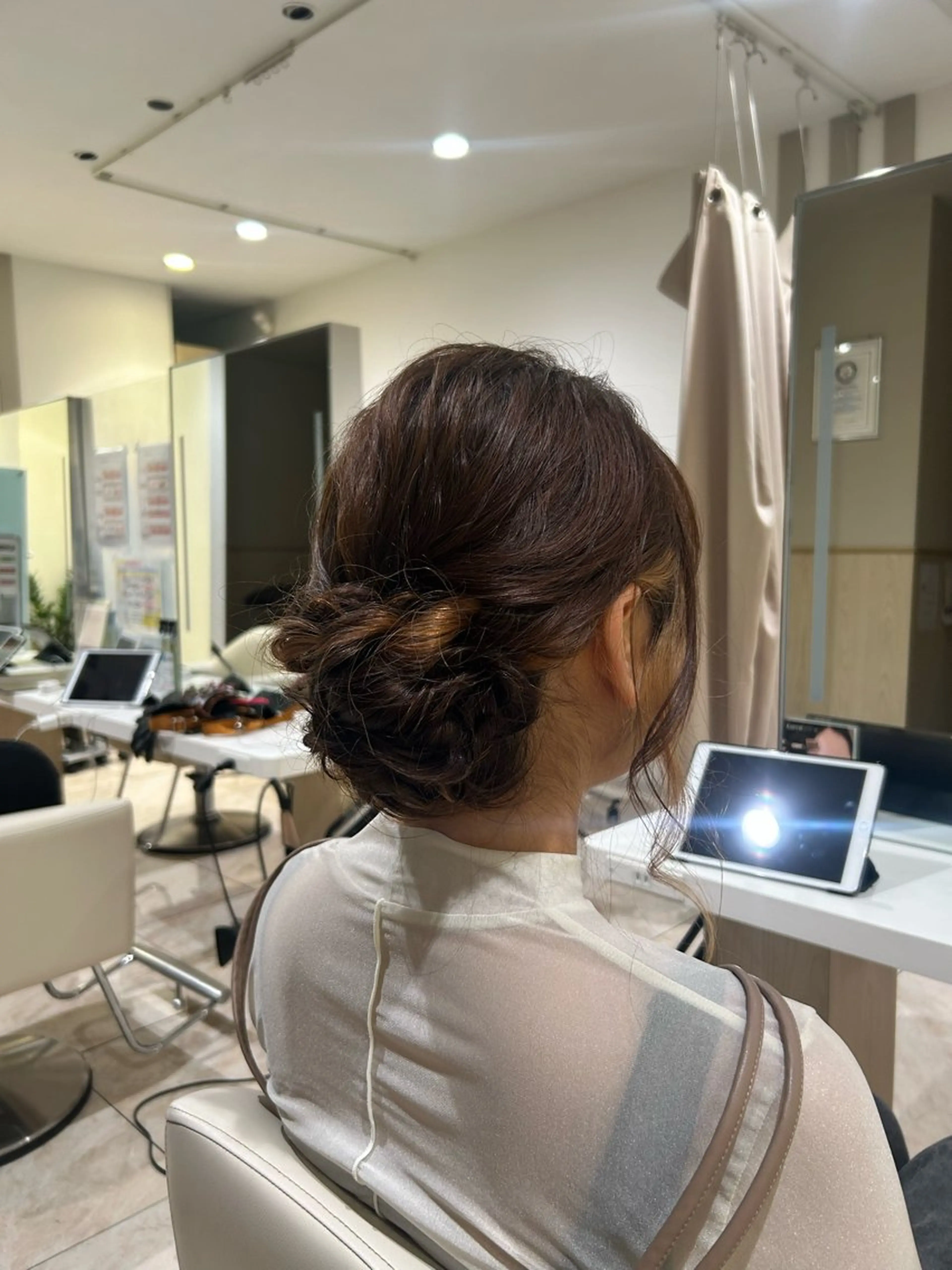 ヘアアレンジ ヘアセット はるか/ブリーチカラ ー/ヘアアレンジ🤍のヘアスタイル