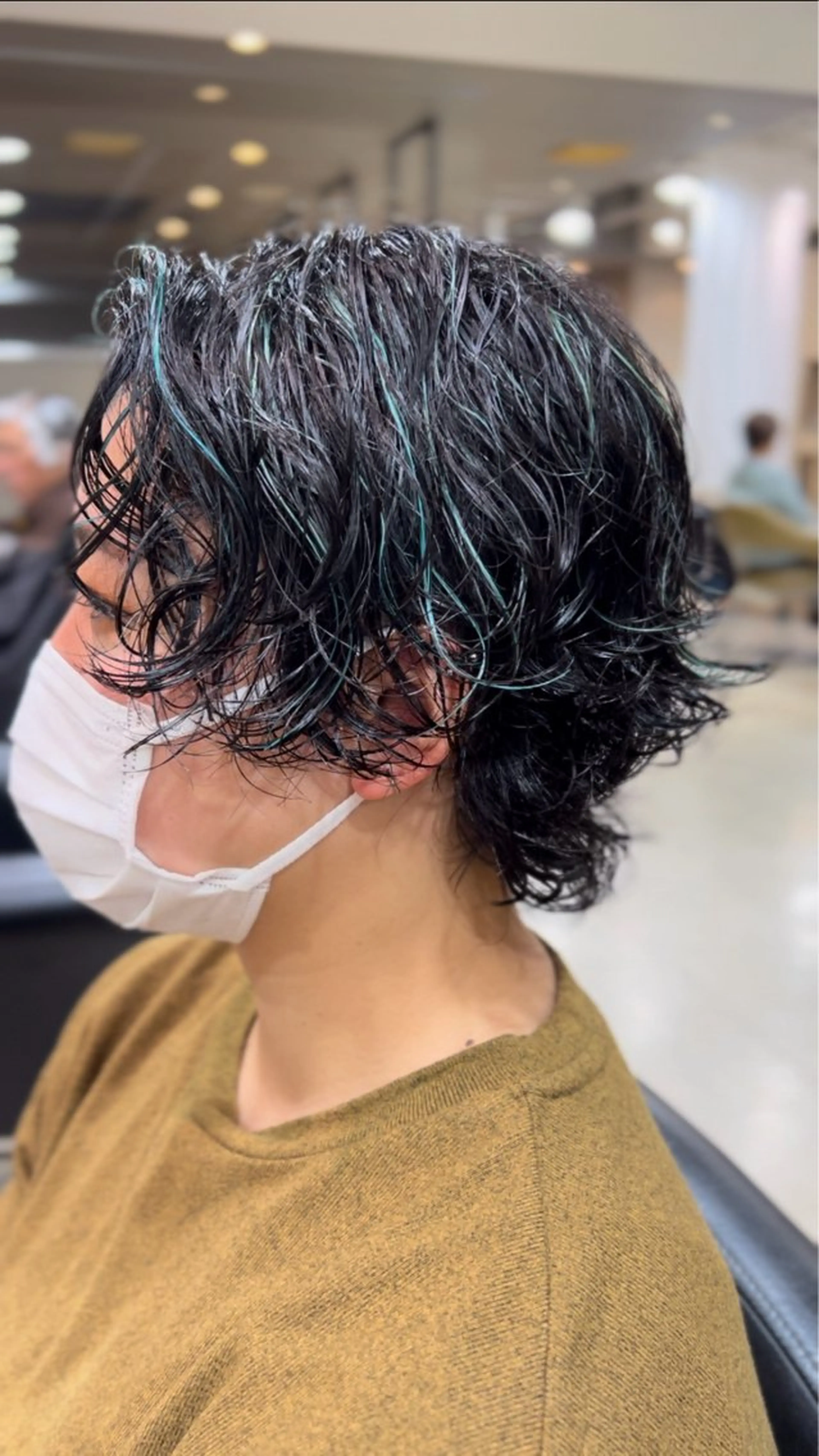 パーマ メンズ メンズパーマ ニュアンスパーマ 心斎橋バレイヤージュ 小林勝貴のヘアスタイル