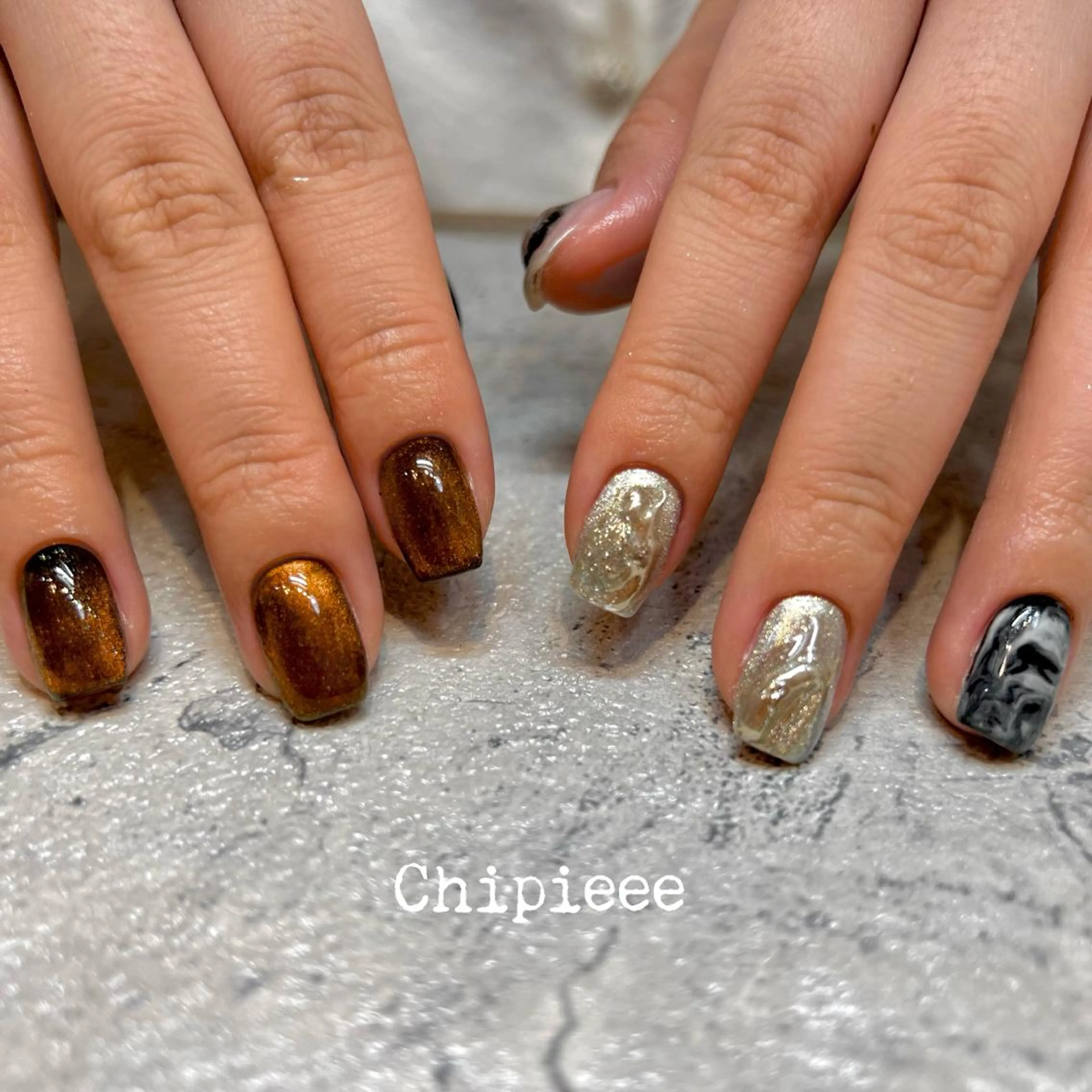 ショート Chipieee Ikukoのネイルデザイン