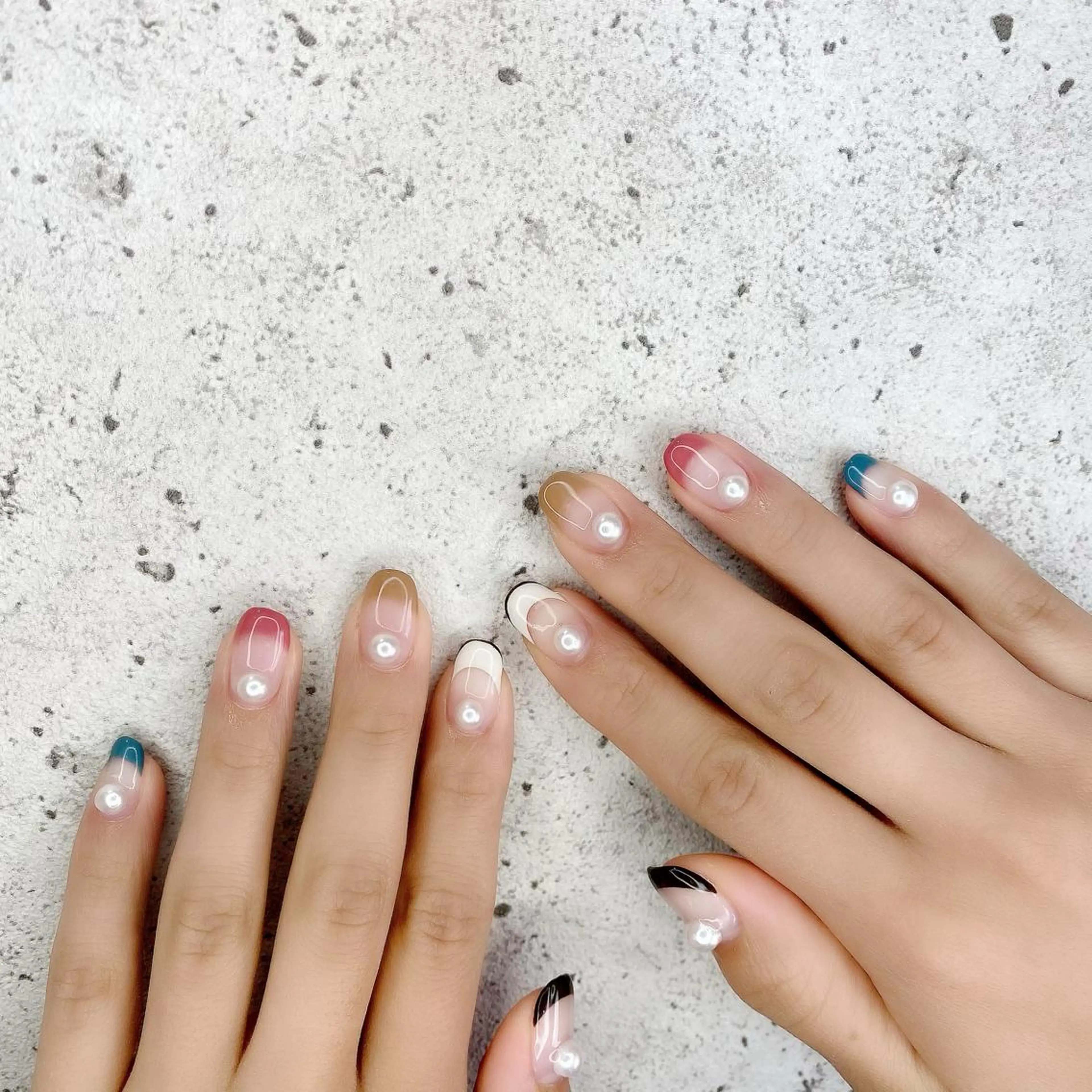 セミロング カラー パーマ ヘアアレンジ メンズ キッズ ネイル マツエク・マツパ Salon Ｋのネイルデザイン